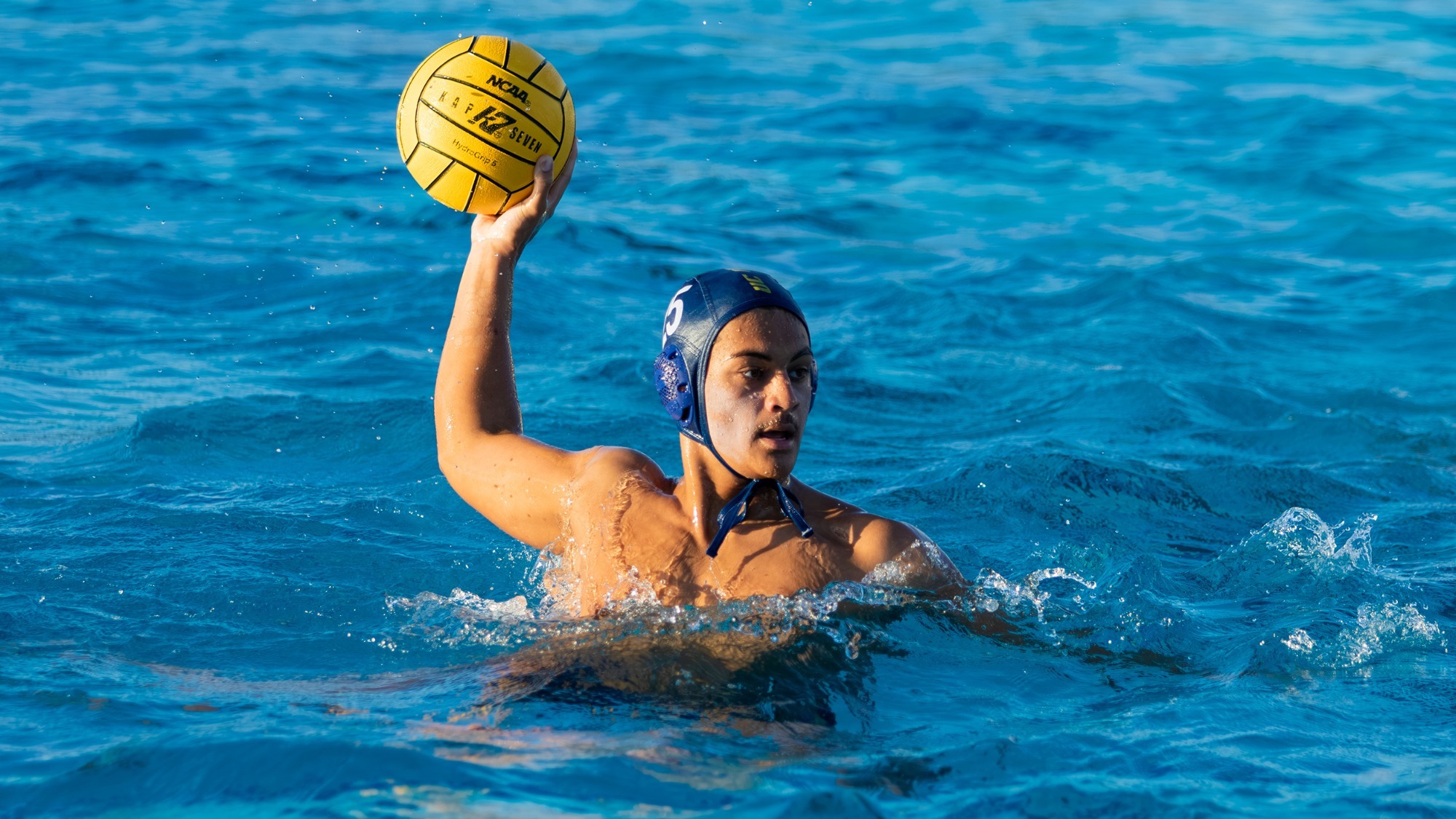 Noah Defaii taking a shot against Biola on October 10, 2026. He scored his first his two career goals.