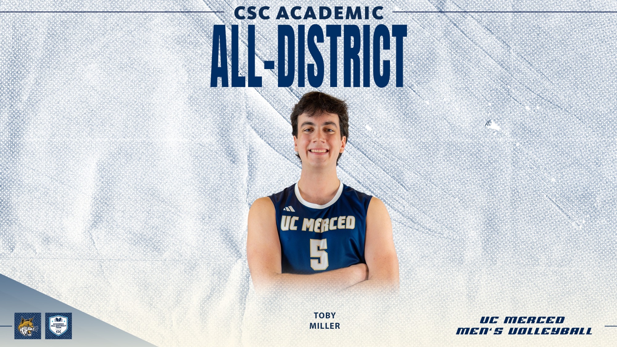 CSC Academic All-District Winner - Toby Miller, UC Merced Men's Volleyball