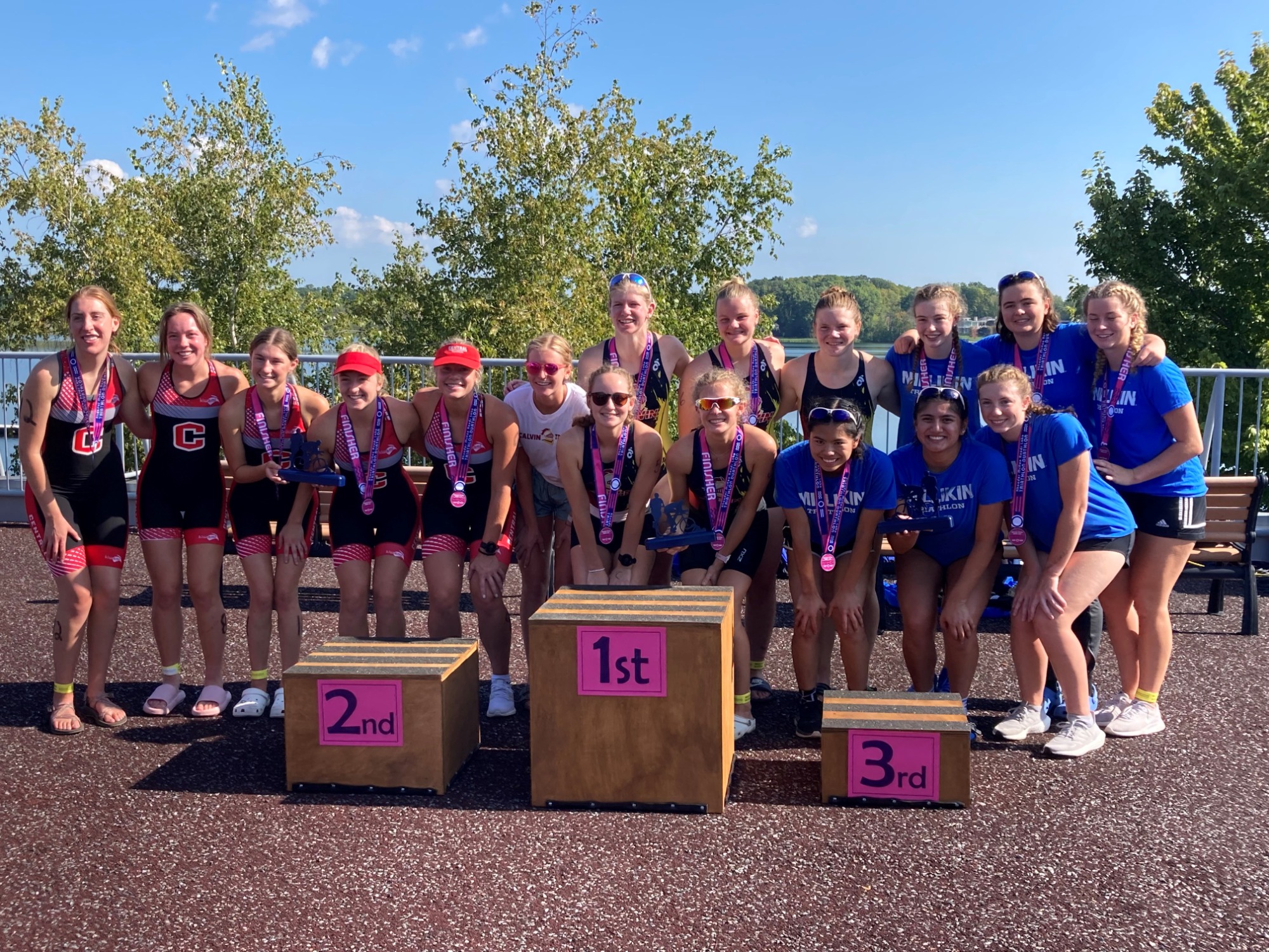 Calvin Women's Triathlon Comes Out Triumphant in Season Opener Calvin University