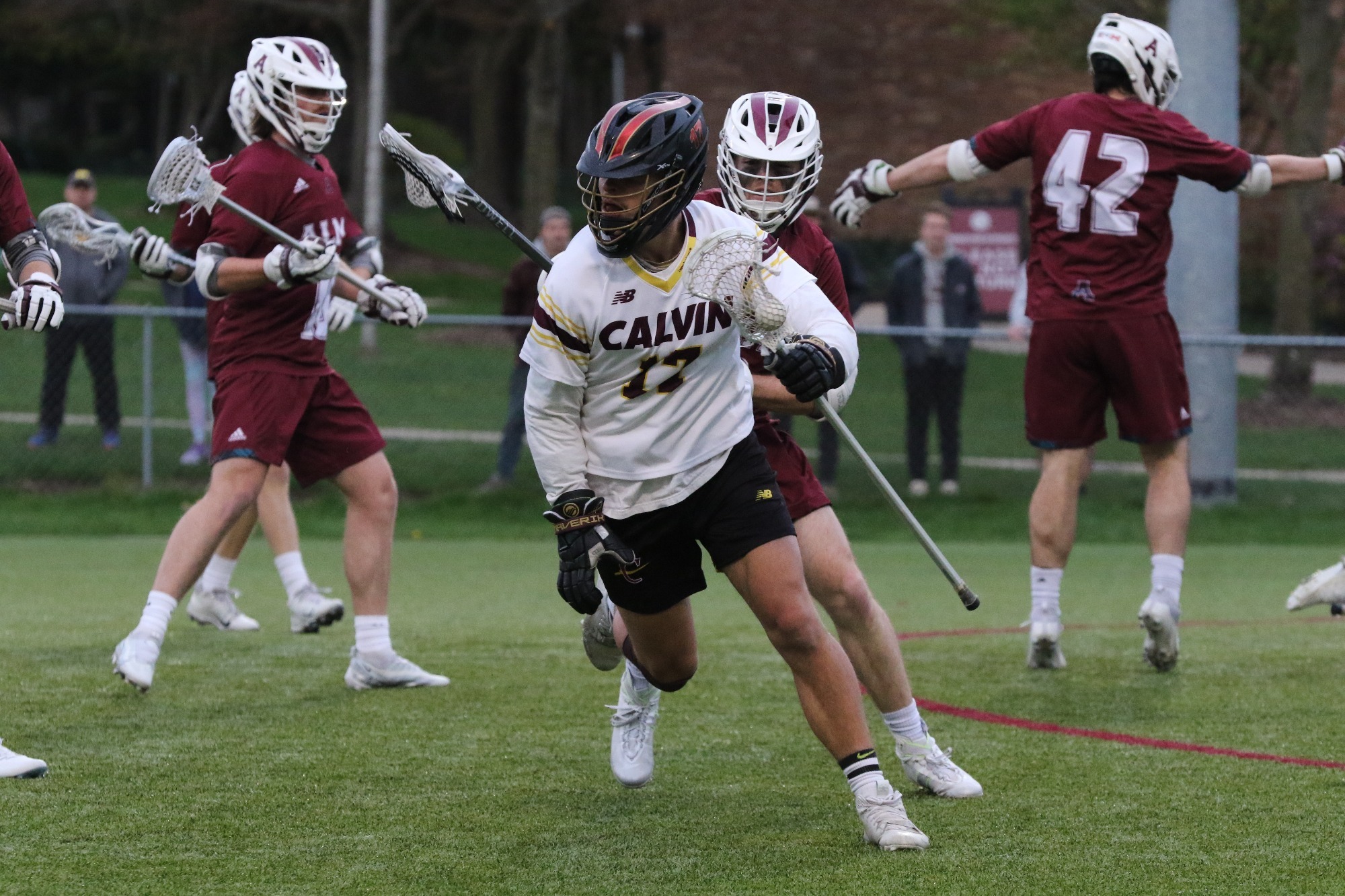 Calvin Men's Lacrosse Rolls Past Alma in Regular Season Home Finale