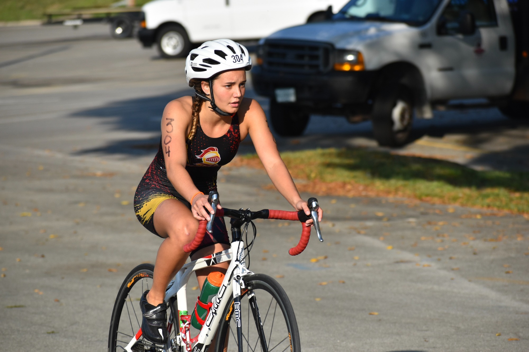 Kathryn Gardner races at Millikin University on 9-23-23