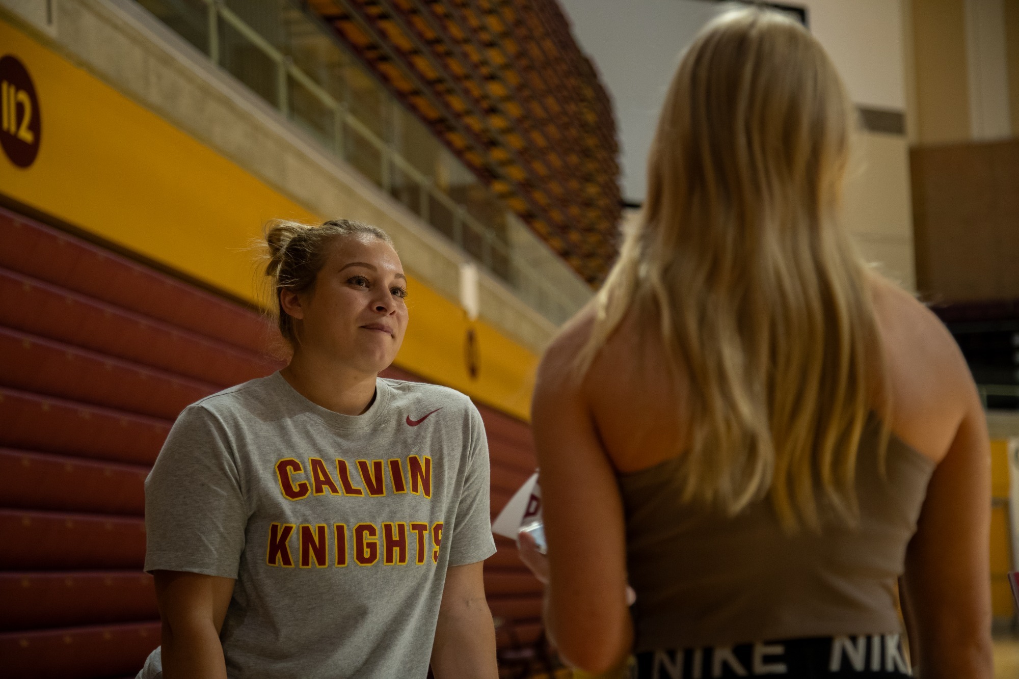Ellen Barker at 2023 Acrobatics and tumbling clinic