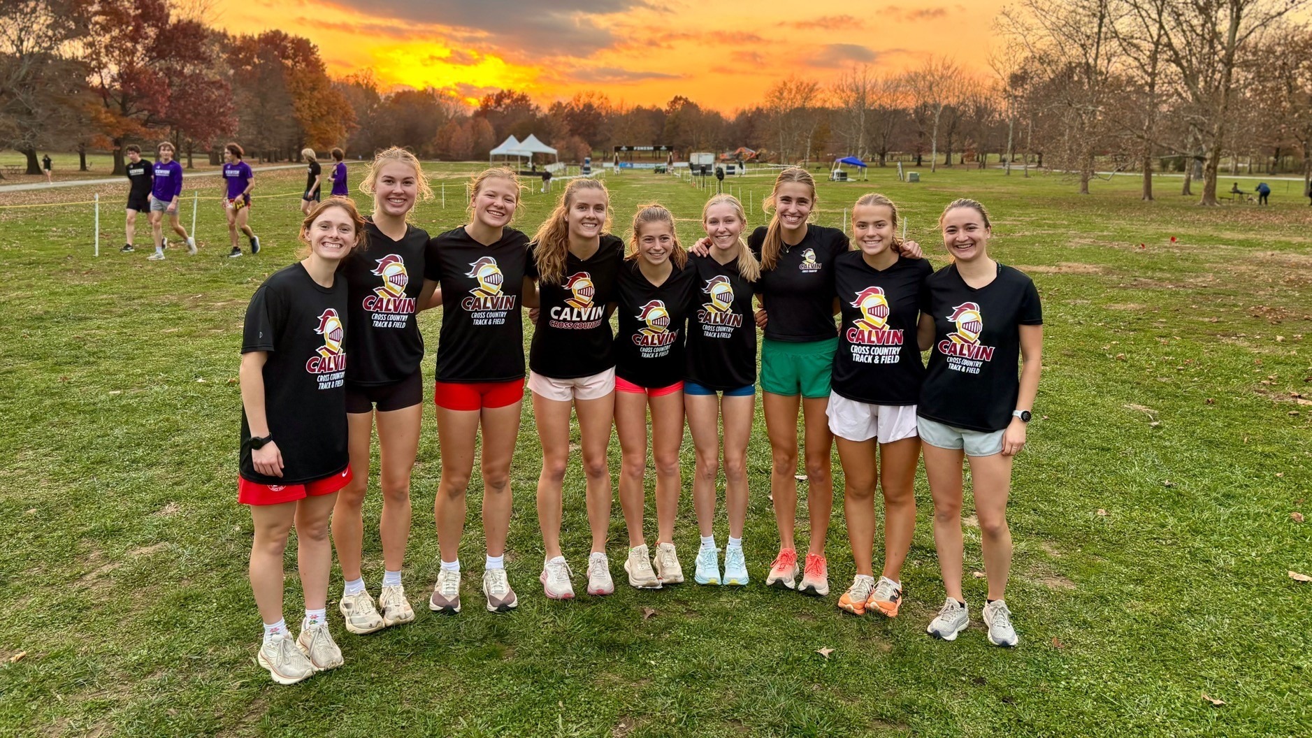 Calvin Women's Cross Country Great Lakes Regional Team Photo - 2025