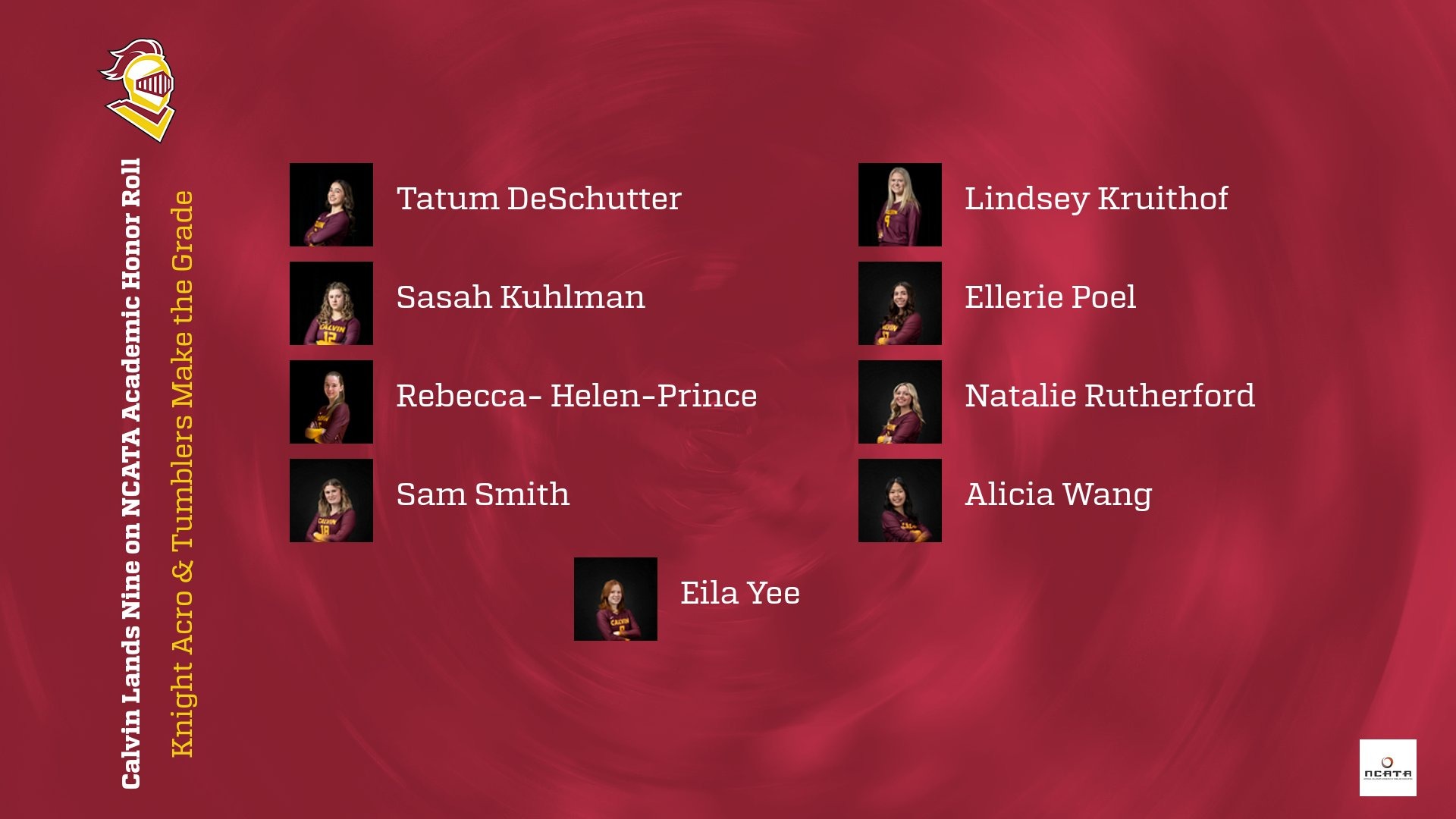 Calvin Women's Acrobatics and Tumbling NCATA Awards - 4-28-25