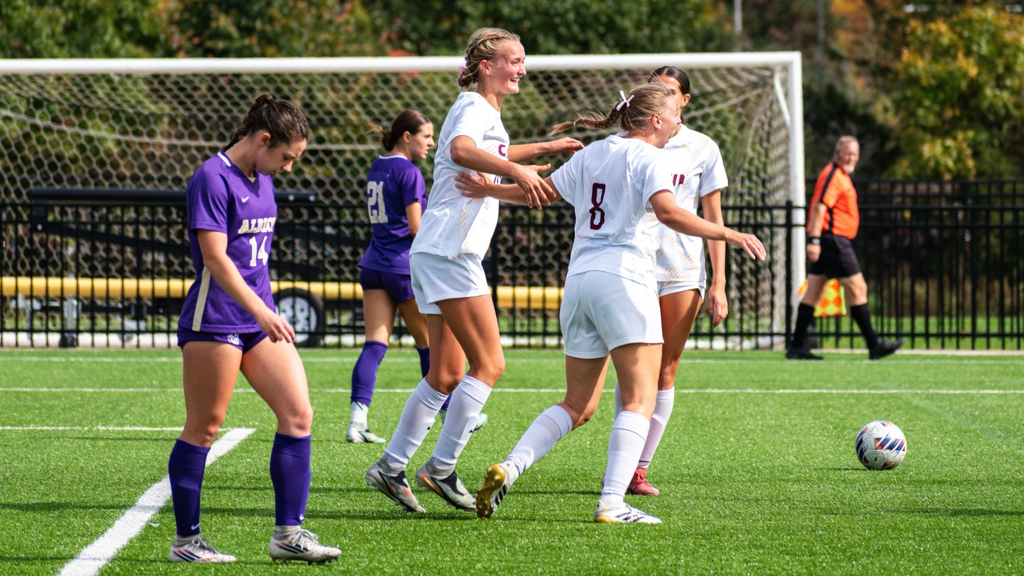 Mikawela Waroway Celebrates a Goal Against Albion - 10-10-26