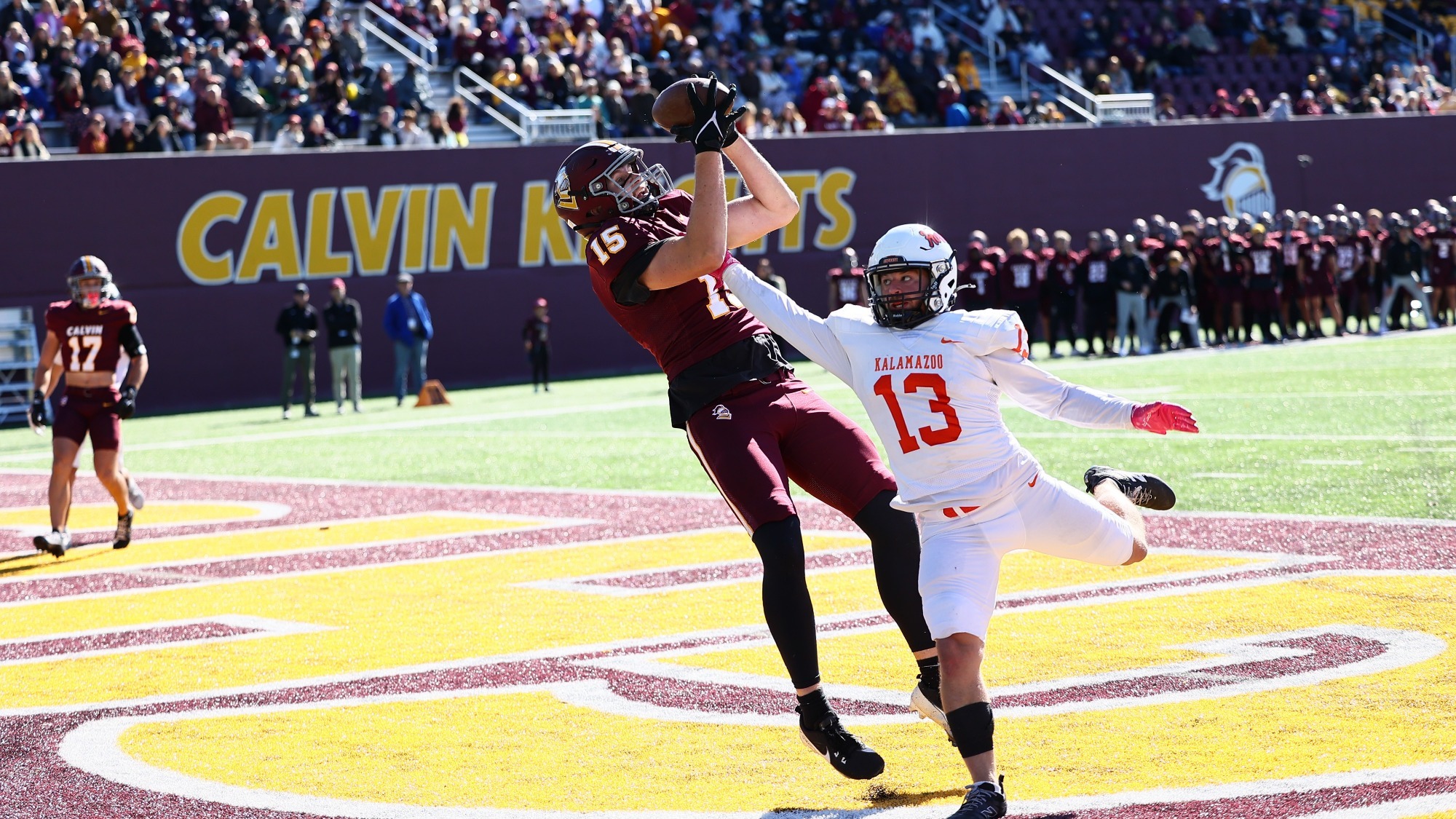 Tyler Porte Catches a Touchdown Against Kalamazoo - 10-17-26