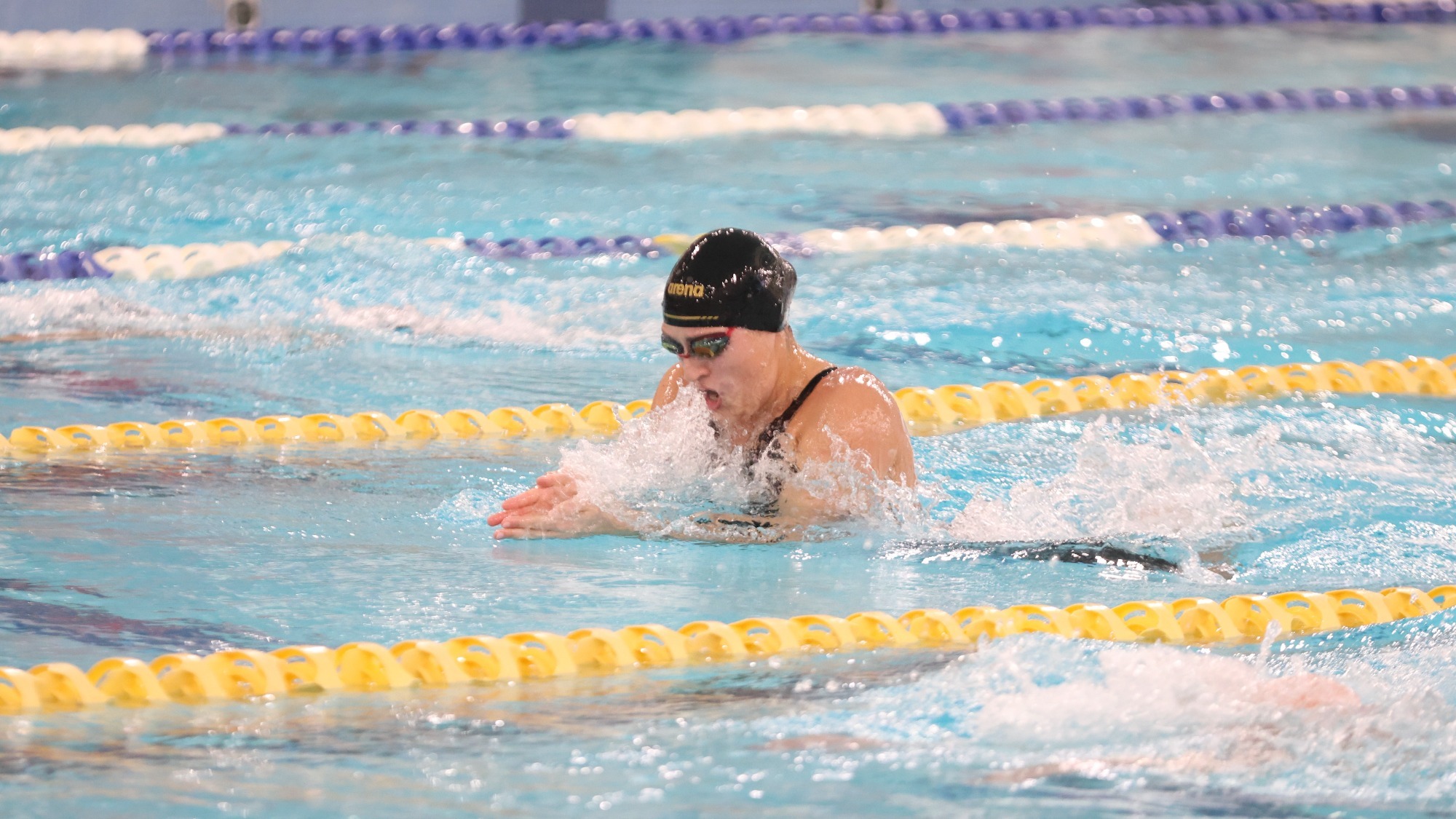 Elise Bajwa - 100 Breaststroke at MIAA Championships - 2-20-26