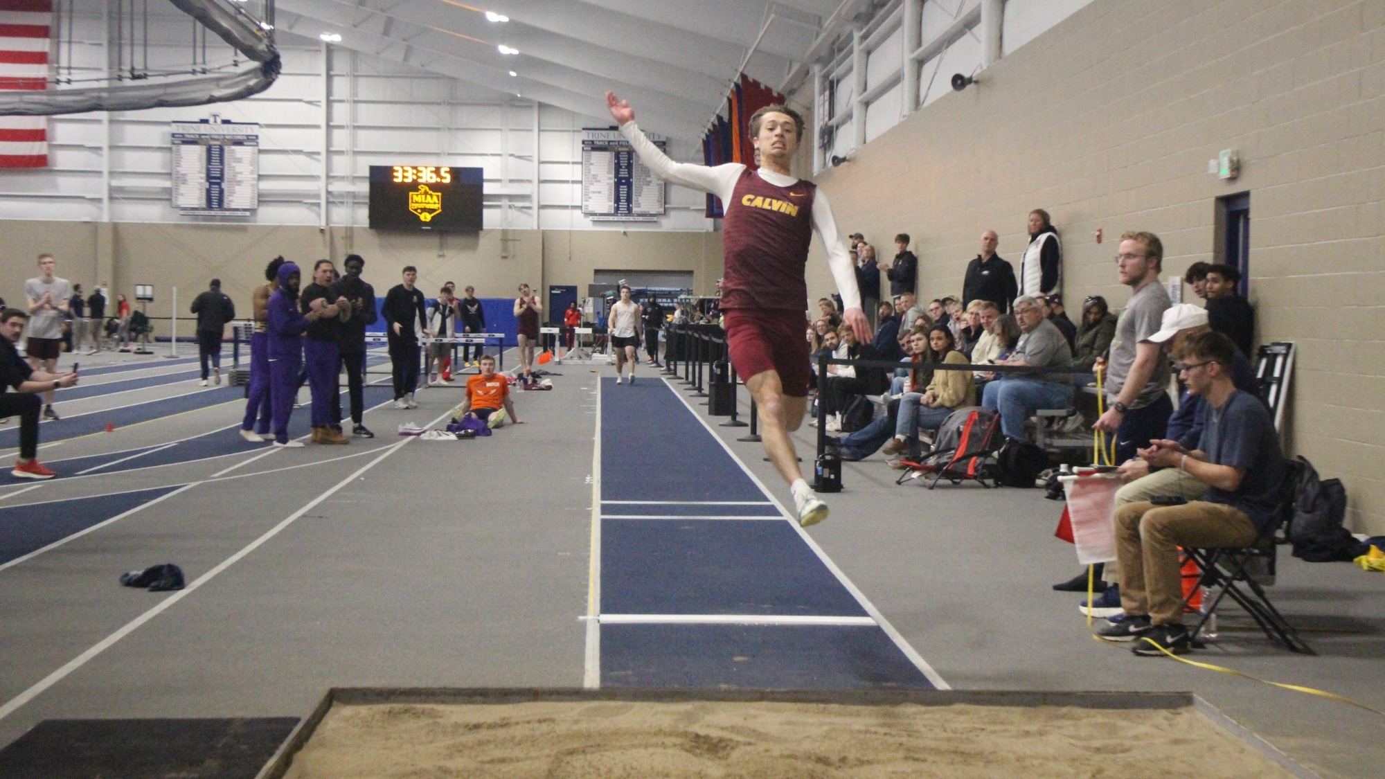 Connor Johnson Long Jump - MIAA Indoor Championships - 2-27-26