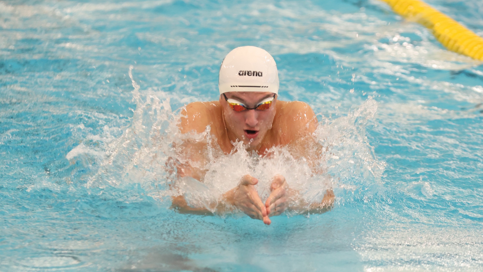Caleb Gemmen Wins 100 Breaststroke Against Hope - 2-6-26