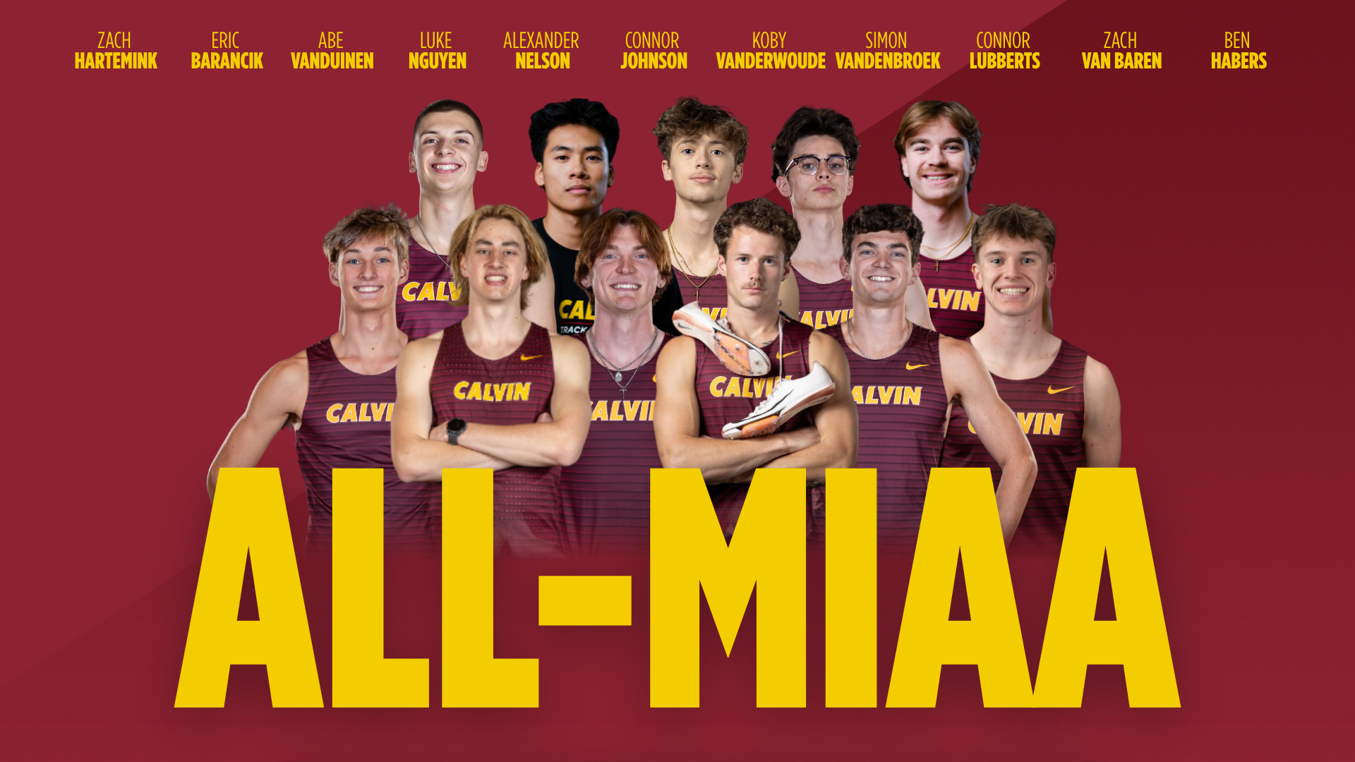 All-MIAA Men's Indoor Track & Field - 2026