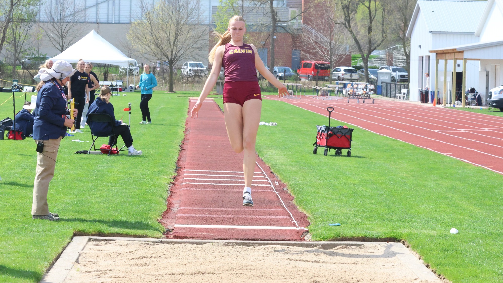 Caralee Schipper Long Jump in MIAA Heptathlon - 4-21-26