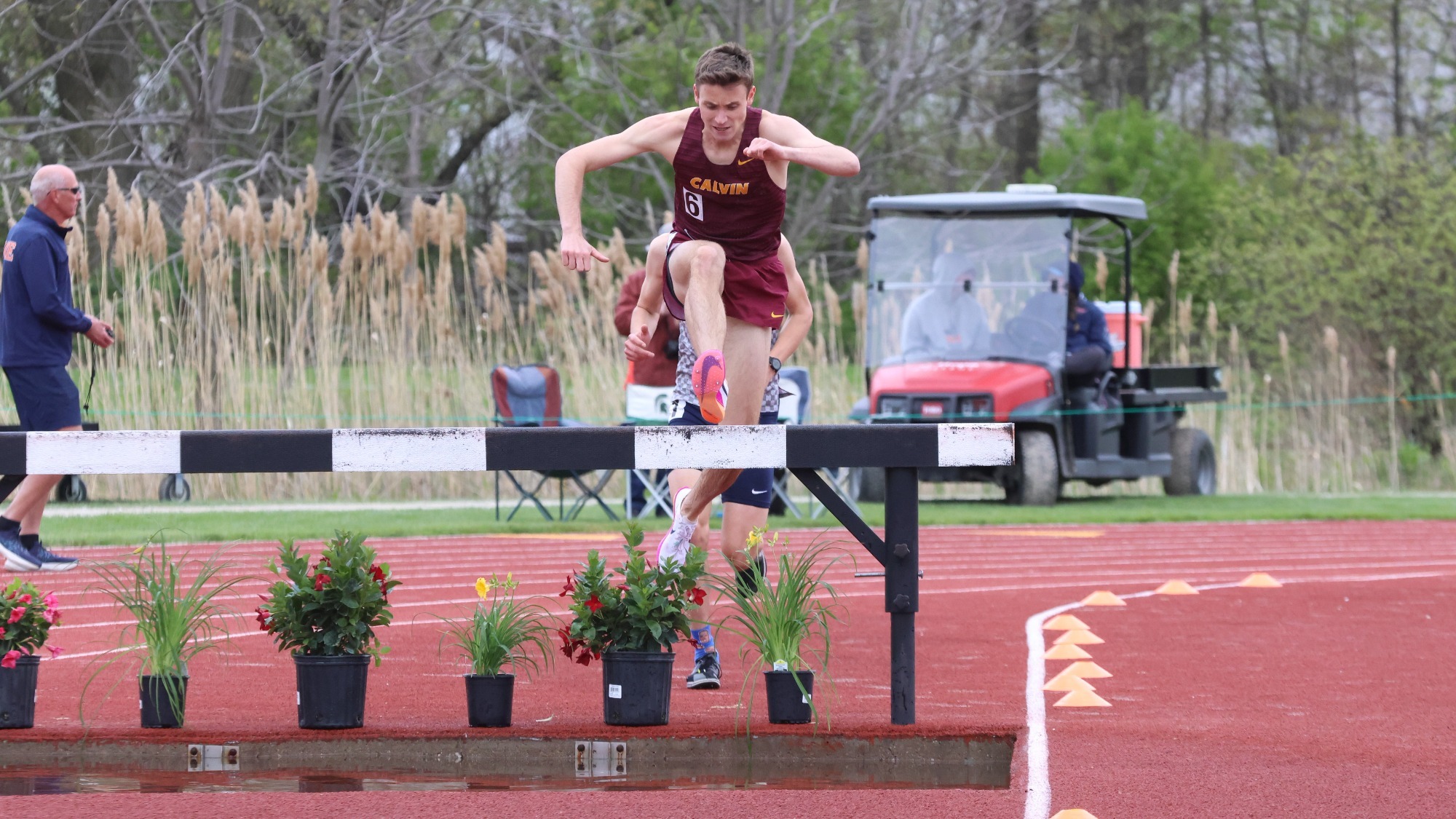 Ryan Sarkett Wins the 3K Steeplechase at 2026 MIAA Championships at Hope College - 4-30-26