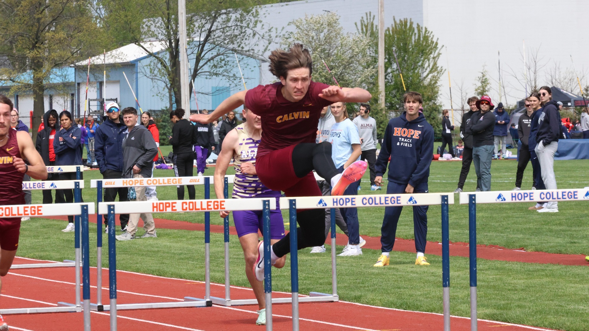 Rhys Bedford in 110 High Hurdles Prelims - 2026 MIAA Championships - 4-30-26