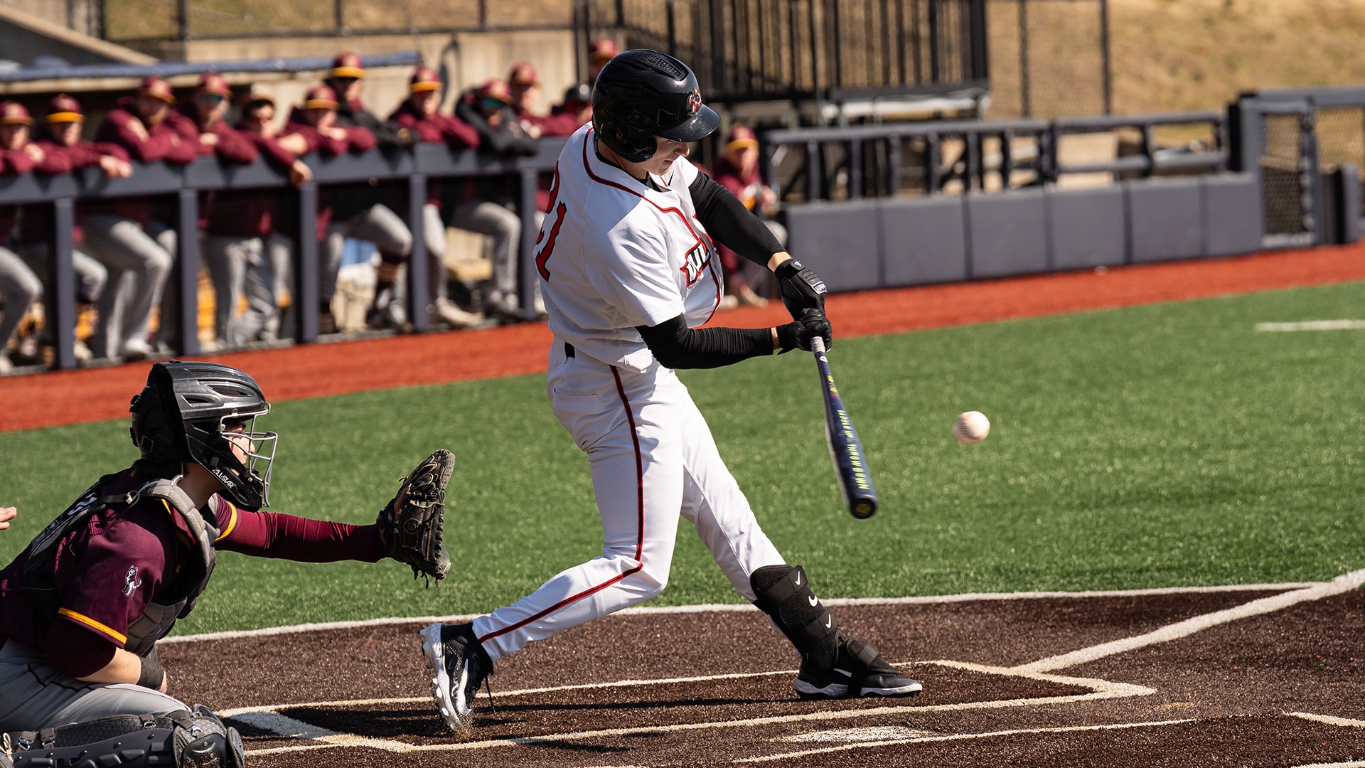 helwich batting vs bloomsburg at wvu 2026