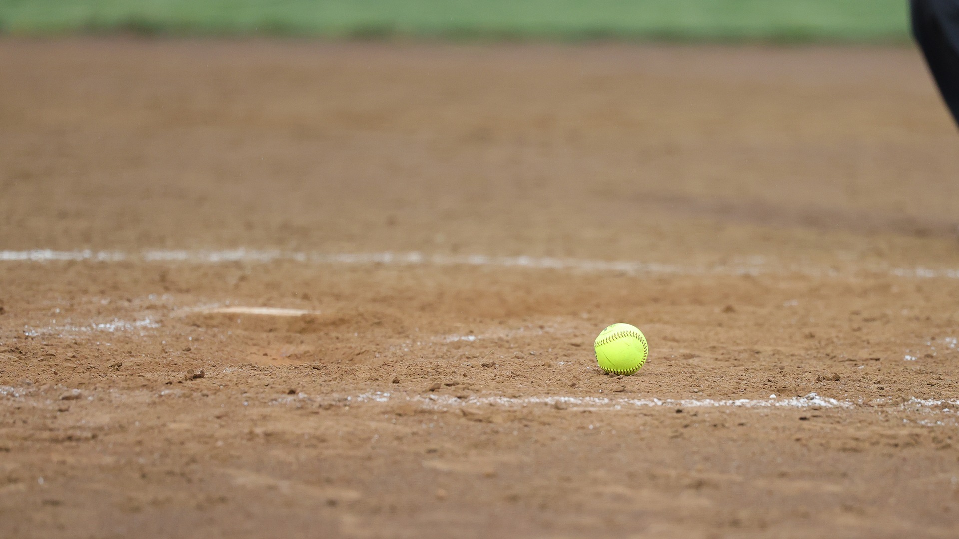 softball in dirt at lilley