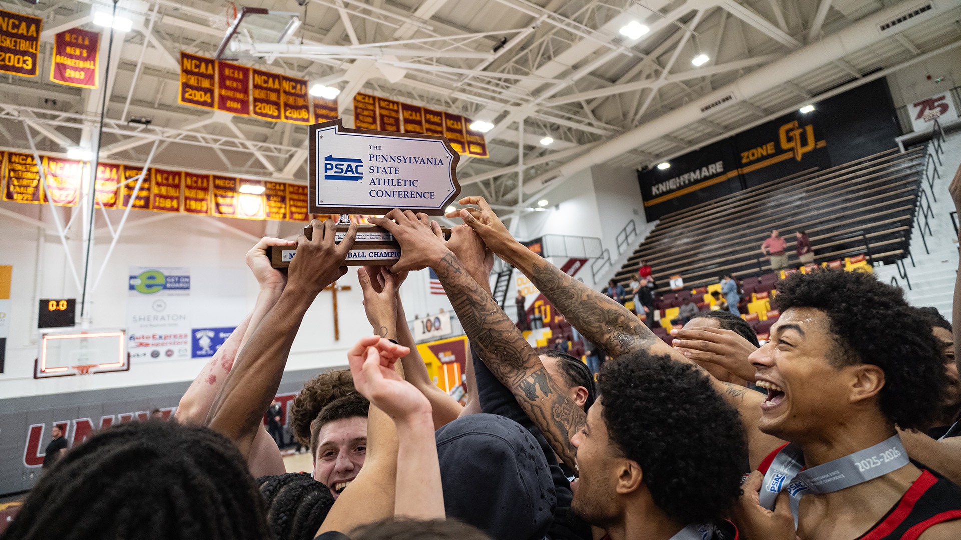 mbb 2026 psac tournament celebrate