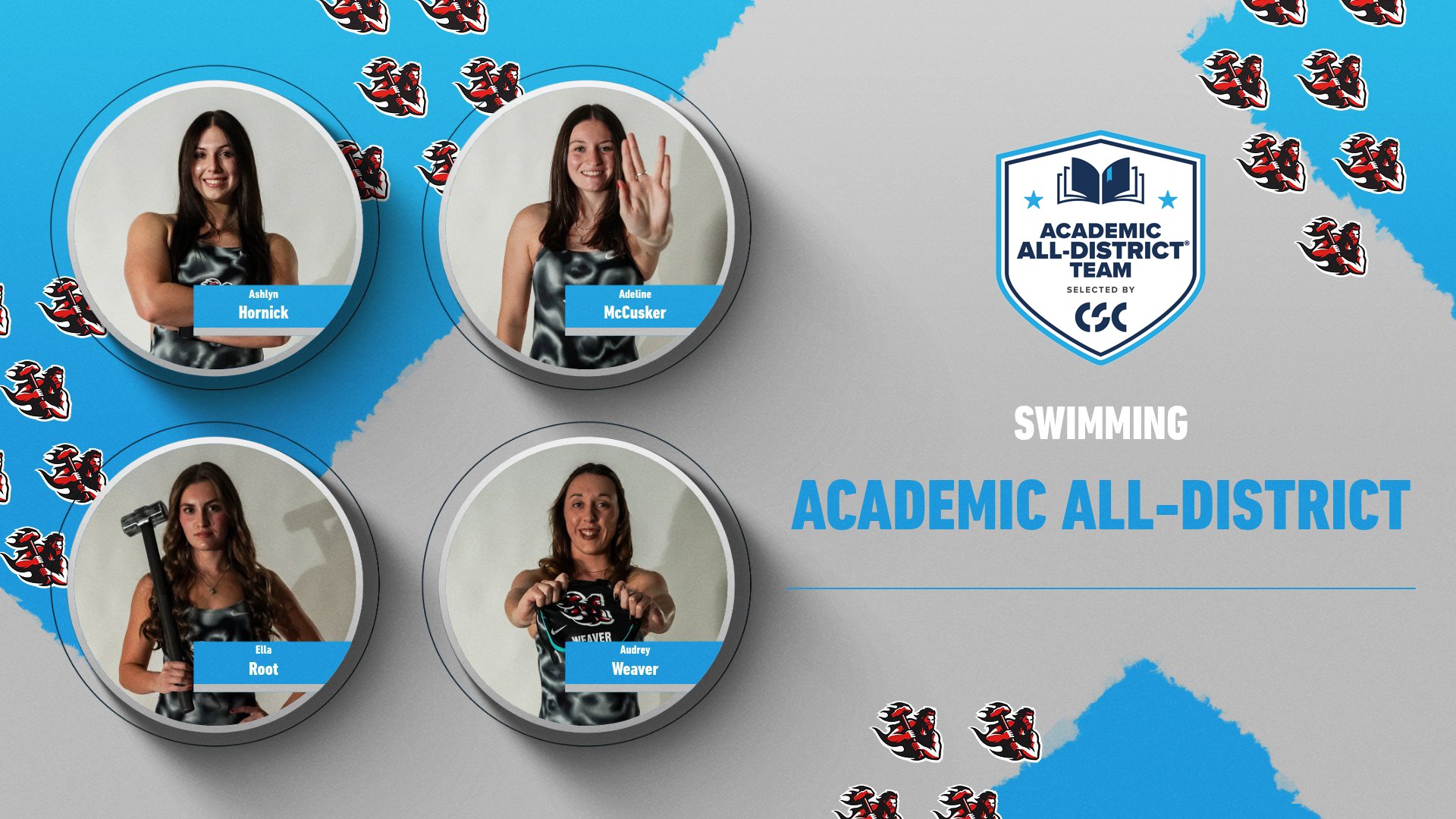 swimming csc academic all-district 2026