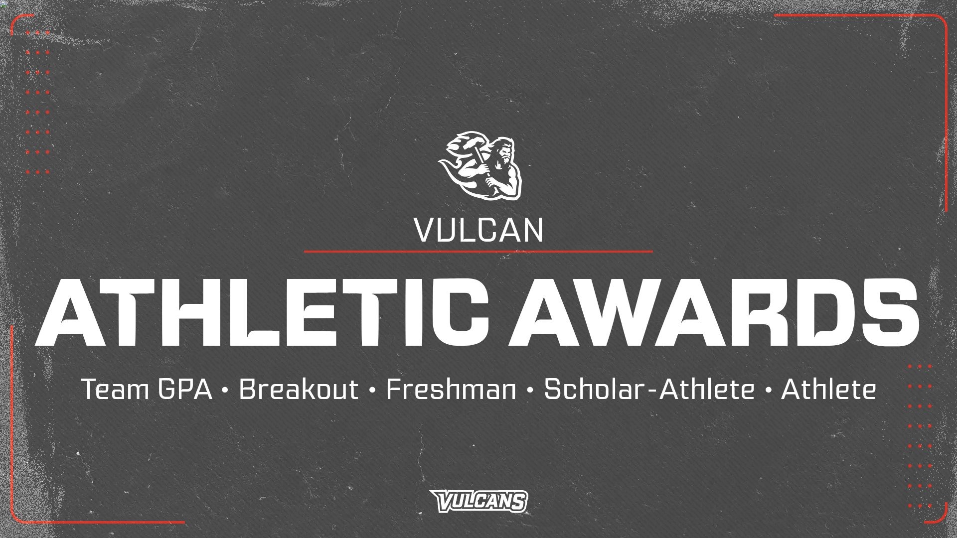2025-26 vulcan athletic awards