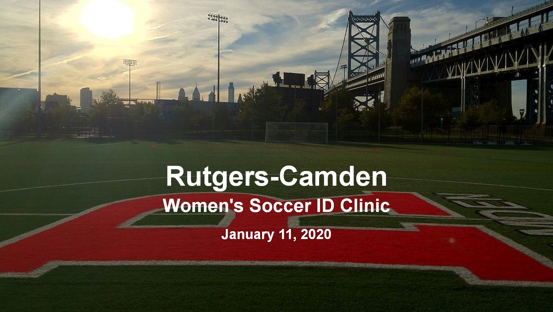 RutgersCamden women's soccer schedules ID clinic RutgersCamden