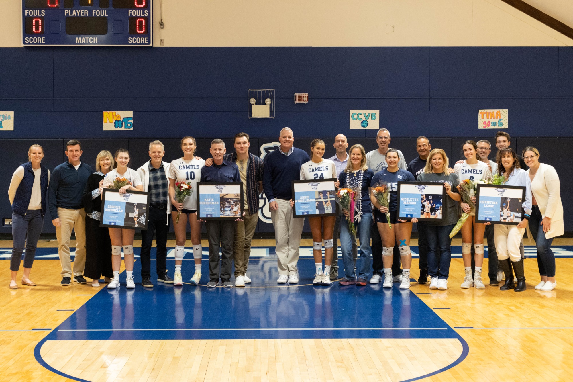 Volleyball Falls to No. 24 Tufts on Senior Night Connecticut College