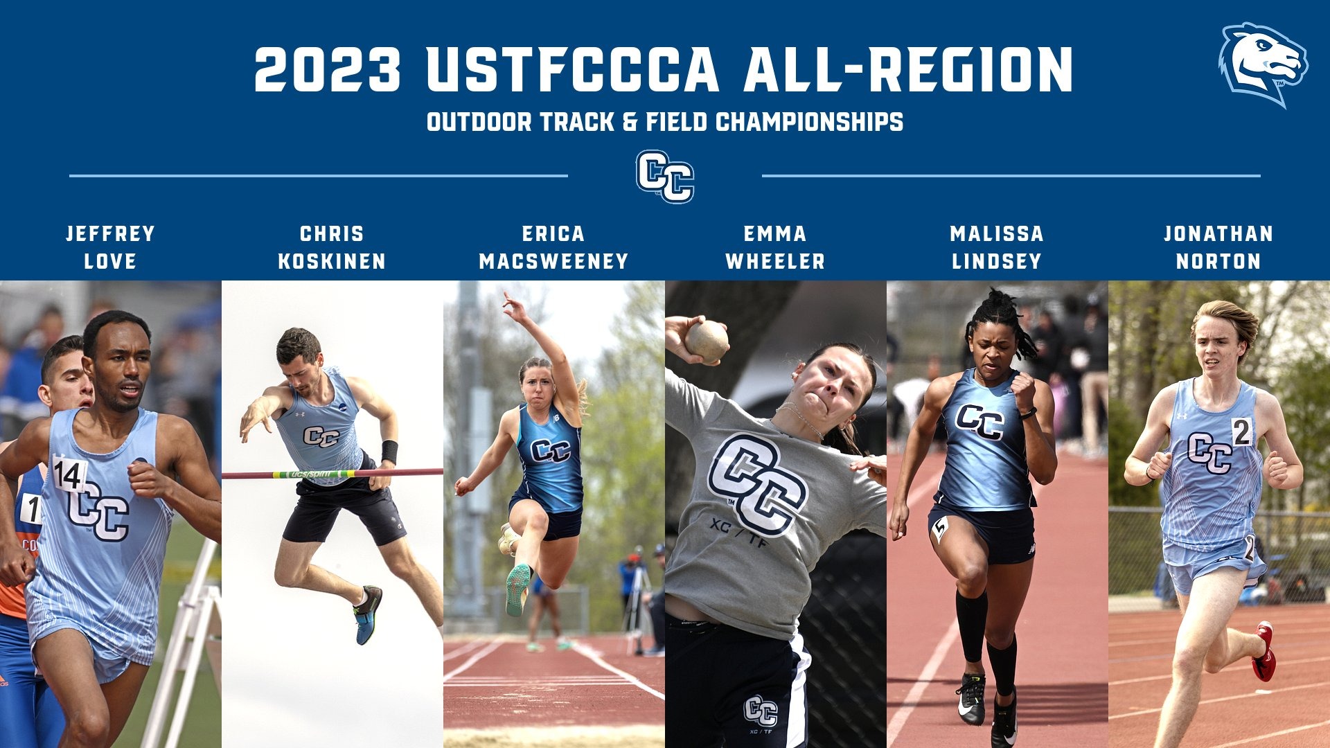 Six Track & Field StudentAthletes Garner USTFCCCA AllMideast Region