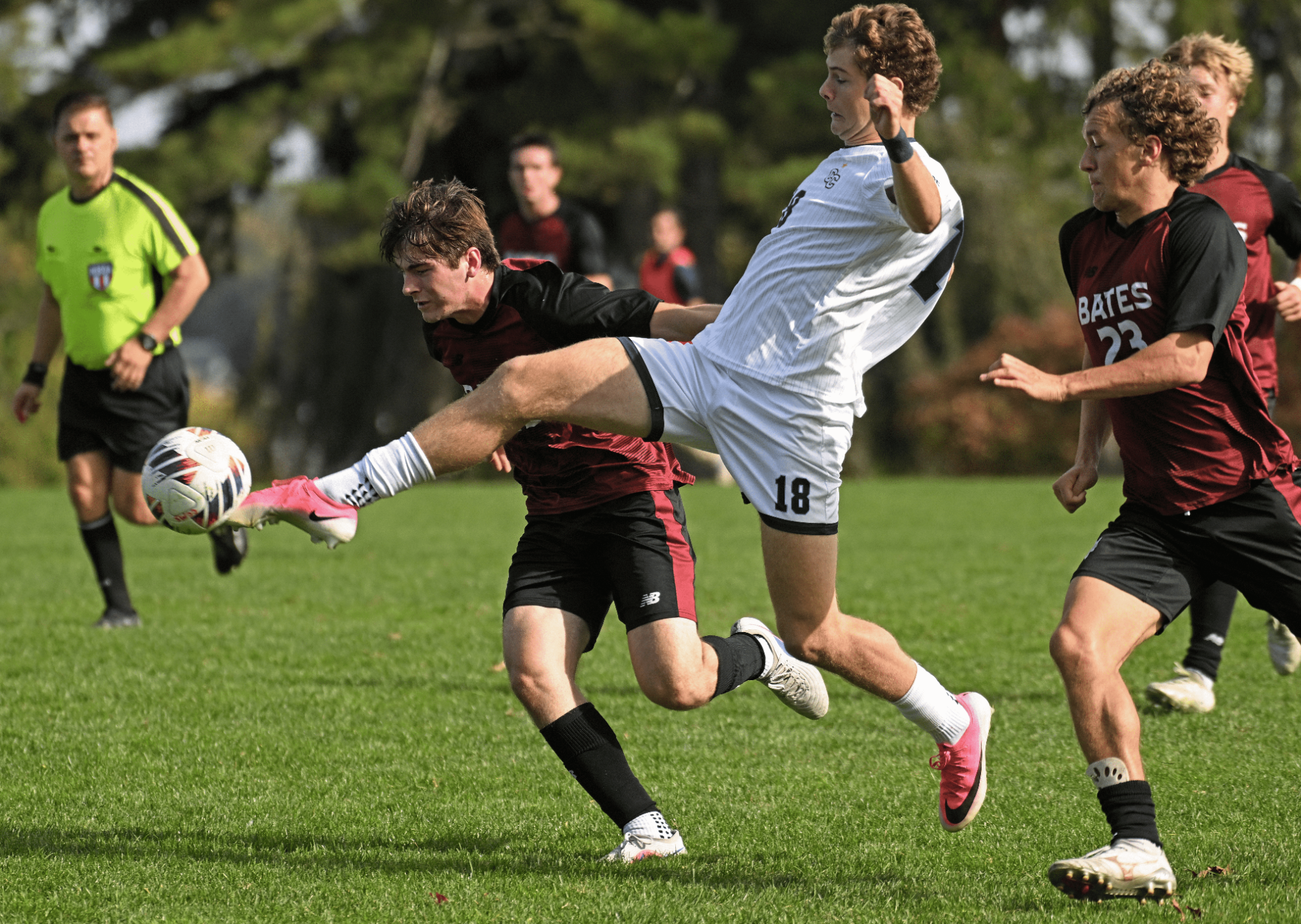 Connecticut College men's soccer vs Bates College on Freeman Field (10/10/26)