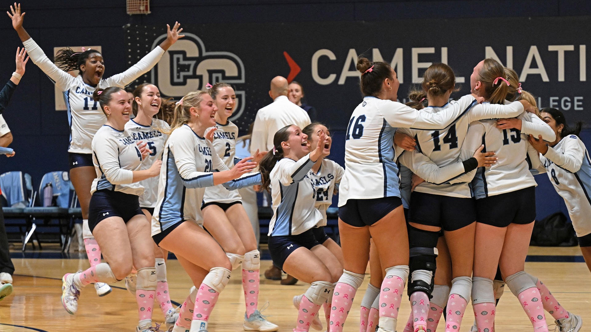 Volleyball celebration vs. Williams
