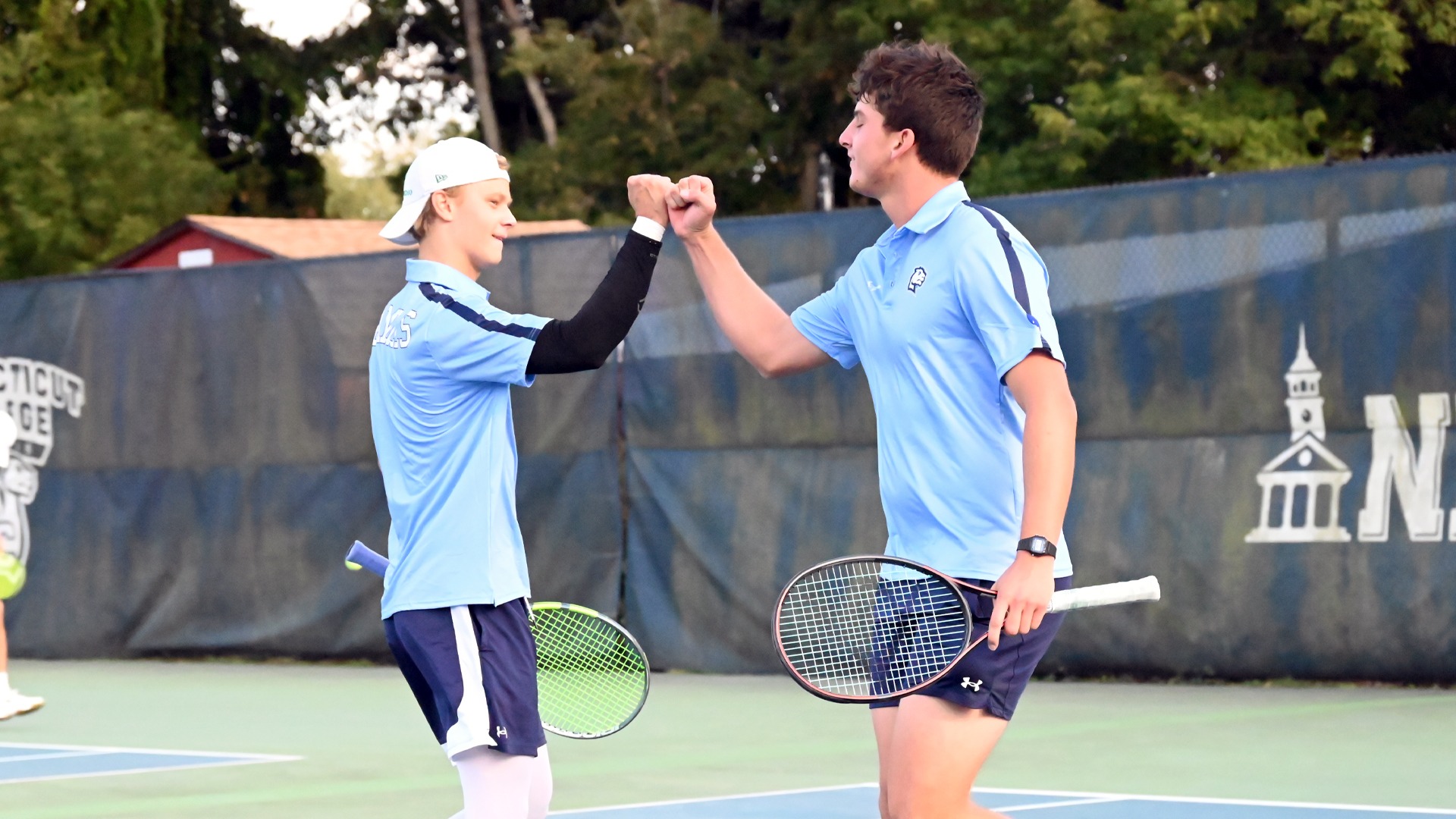 Men's tennis doubles win