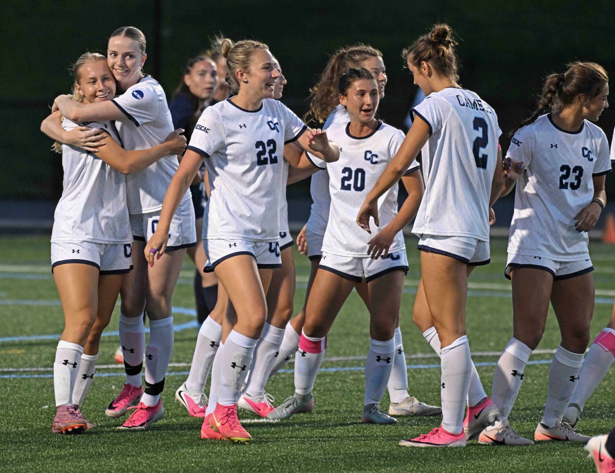 Conn College goal celebration vs Salve Regina (9/7/26)