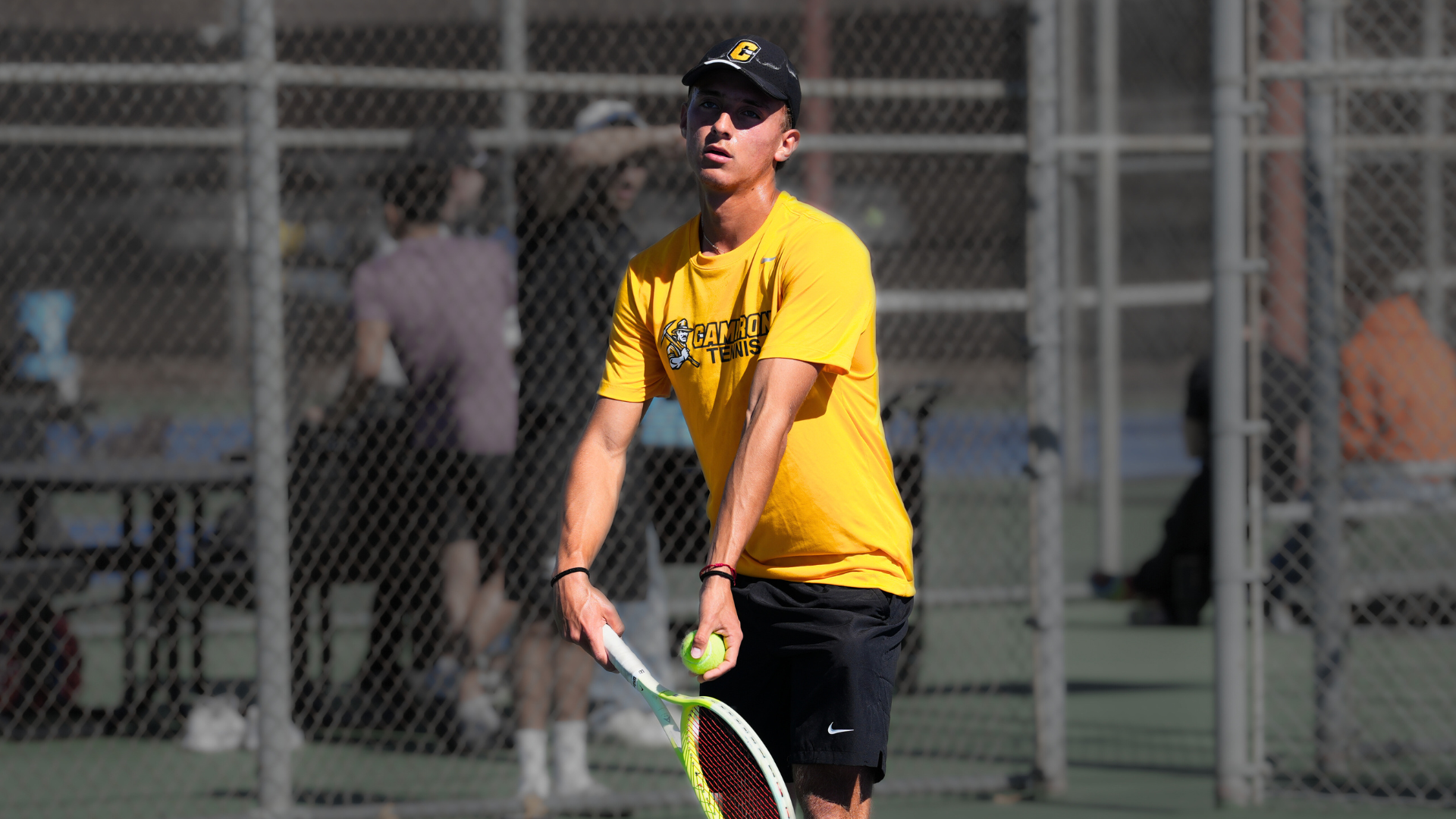 Tennis Player Santiago Ledesma Serving