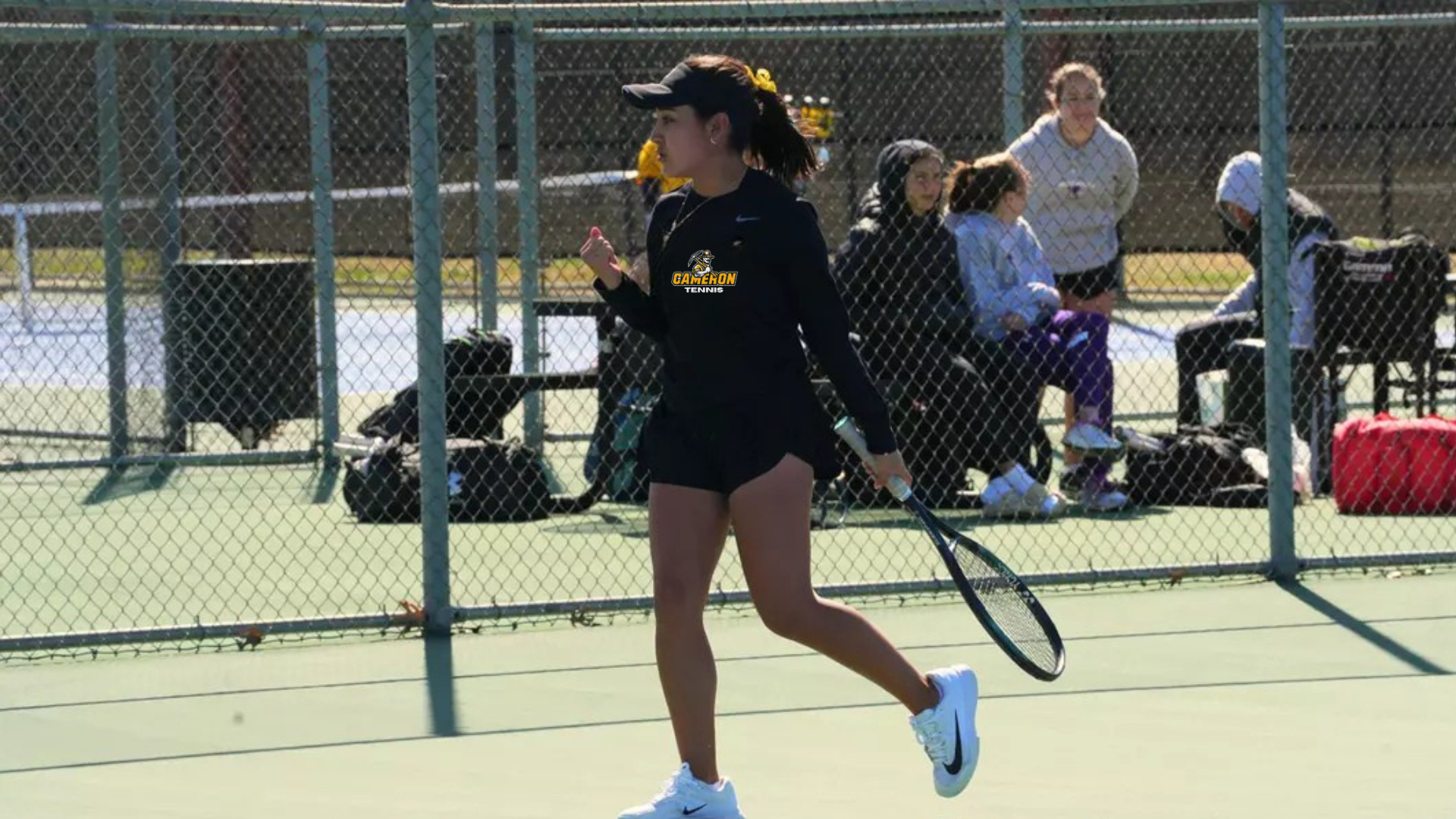 Alexa Lugo celebrating