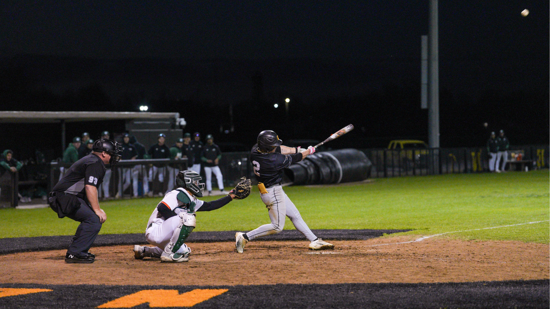 Baseball vs UTD on 3/7, Ft. #2 Keagan Soloman hitting the ball