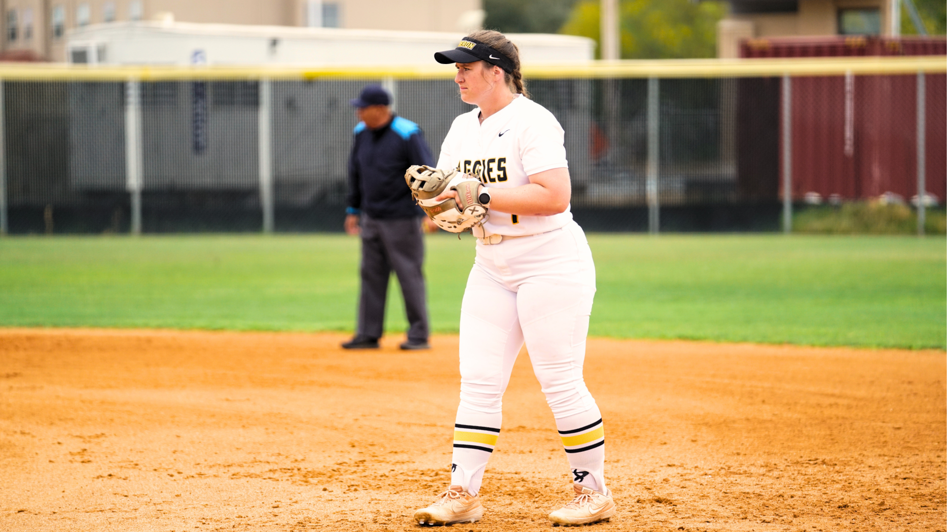 Softball player against Texas A&M International 