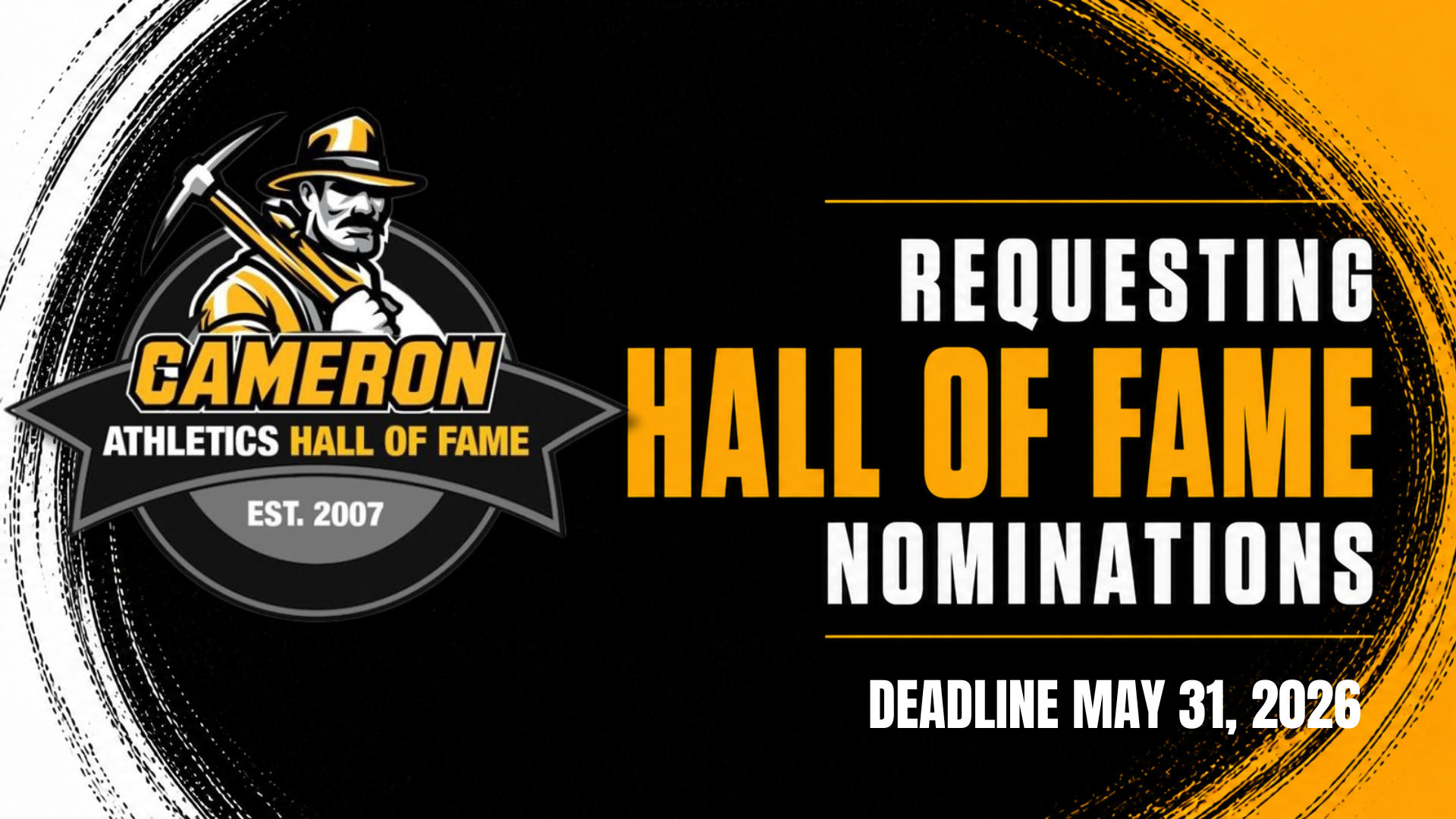 Cameron Athletics Requestion Hall of Fame Nominations