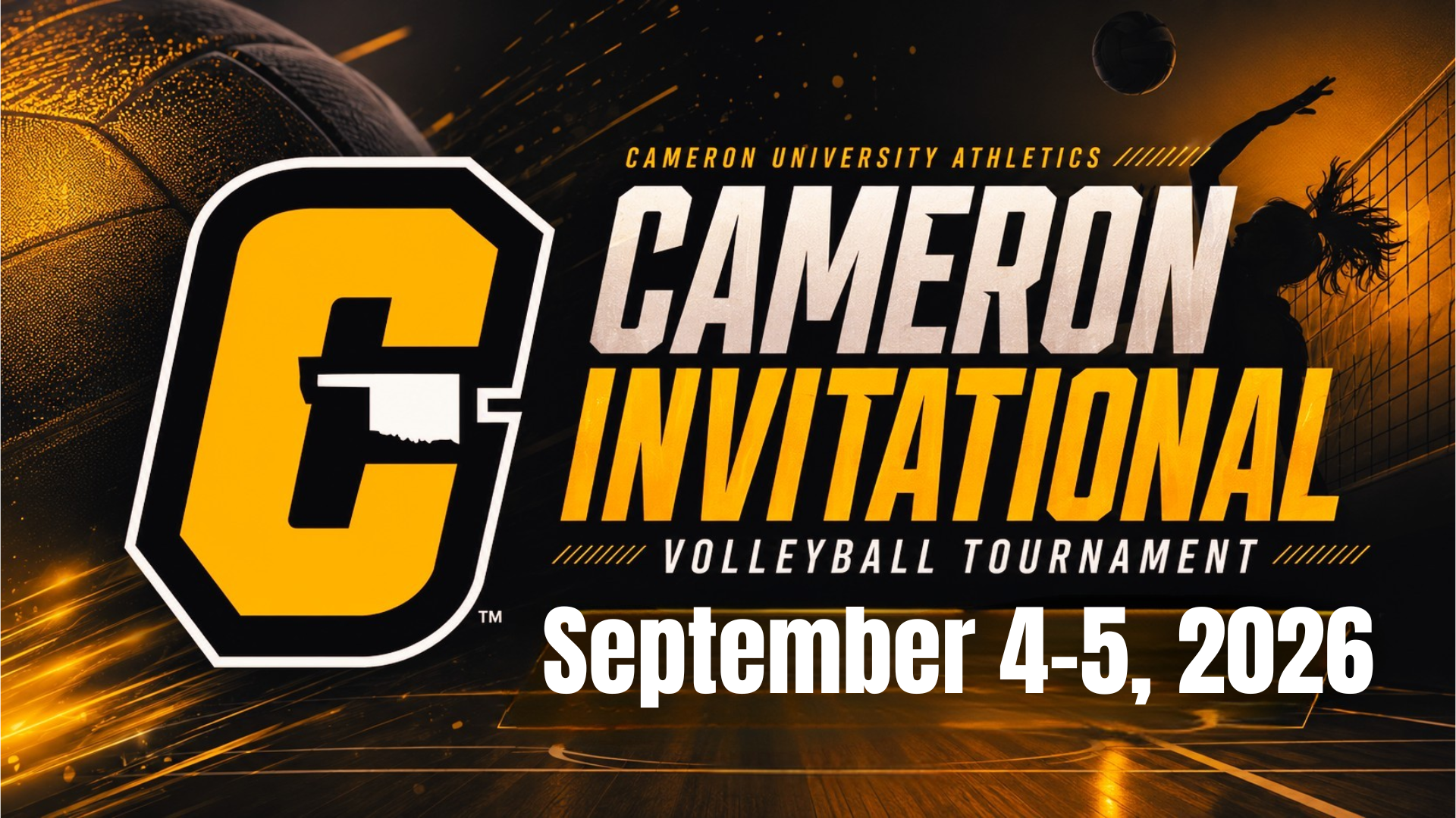 Cameron Invitational Volleyball Tournament Sept 4-5, 2026