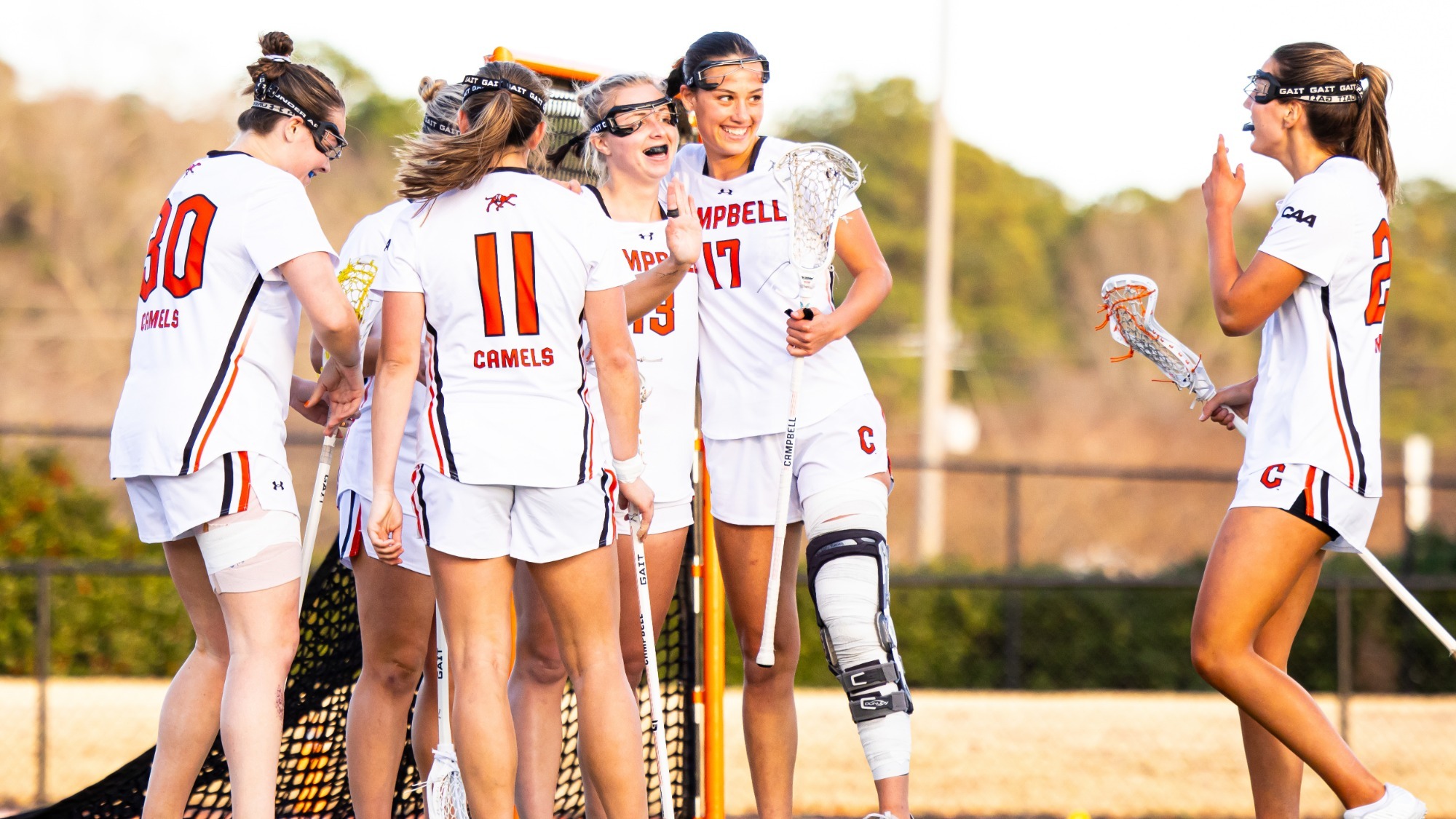 Lacrosse team celebration