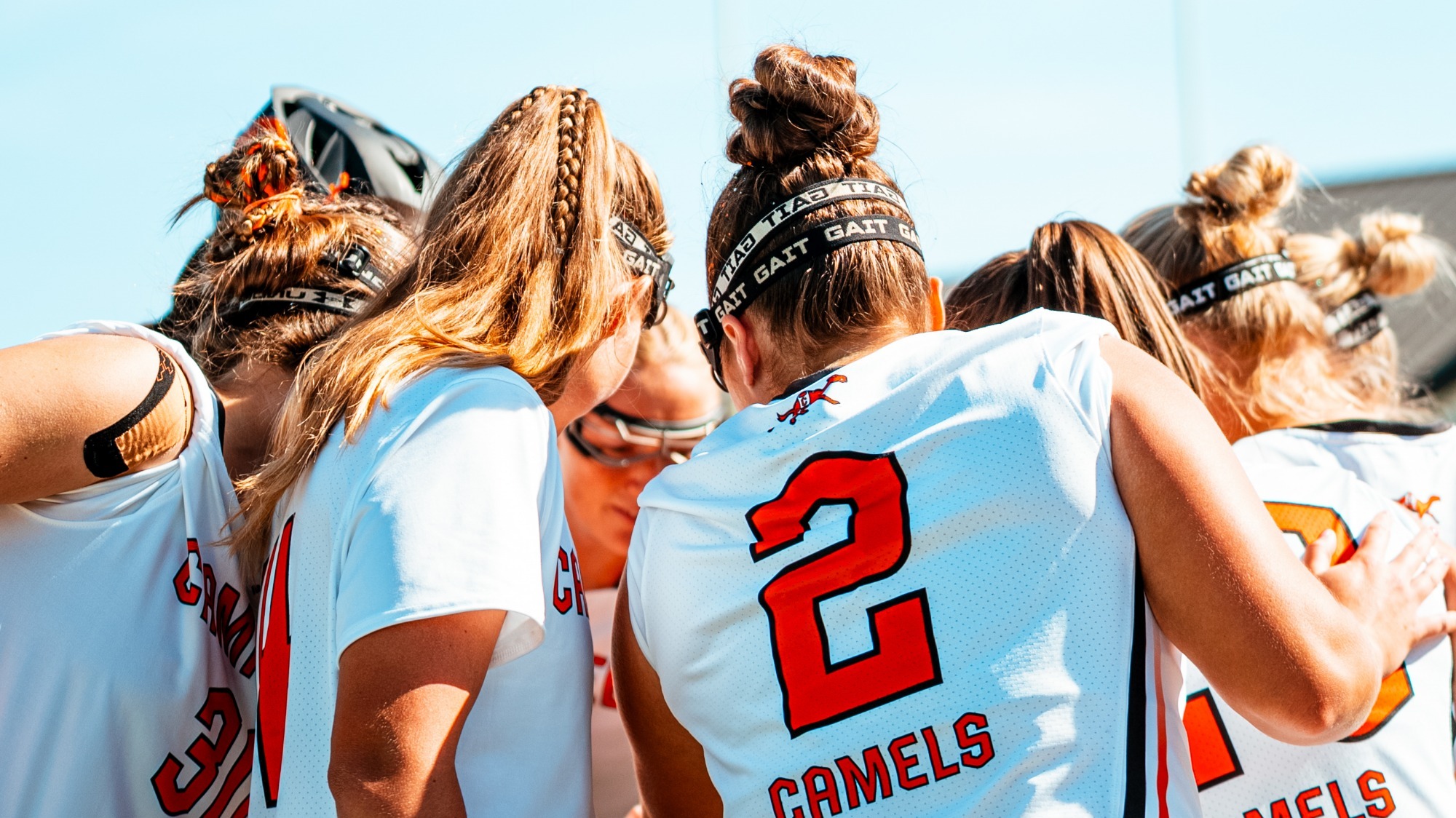 Lacrosse Huddle up close