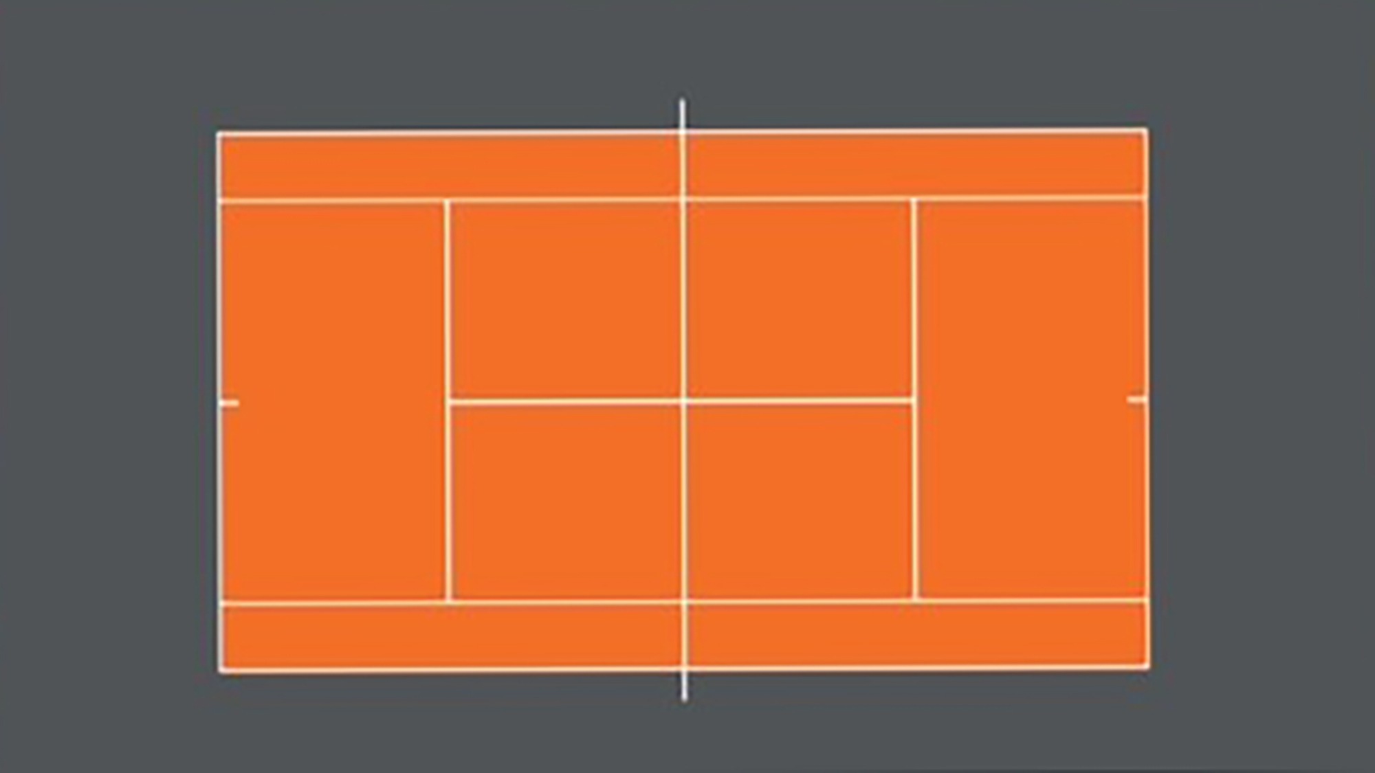 Orange tennis court