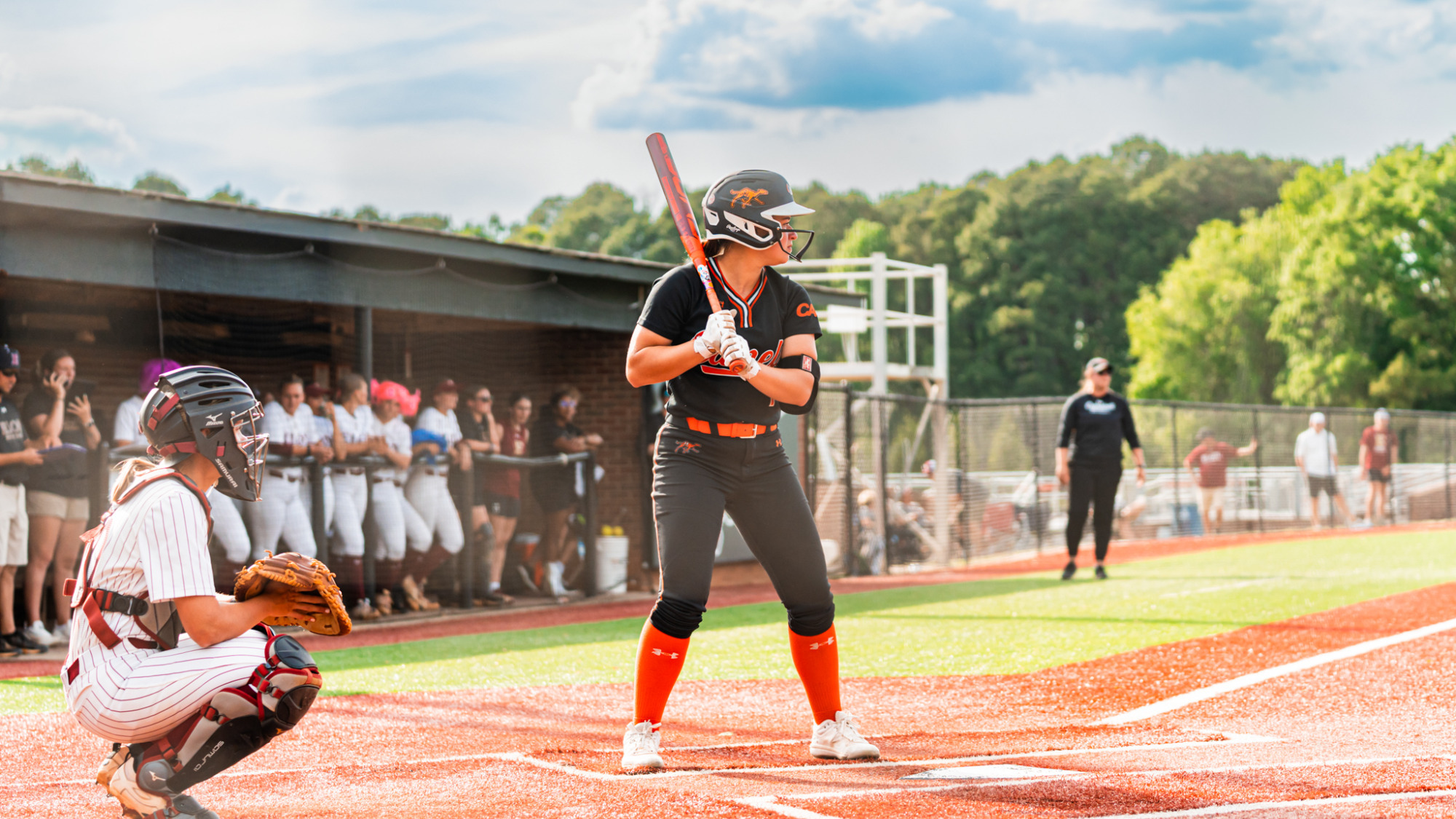 Emma Slutzah up to bat