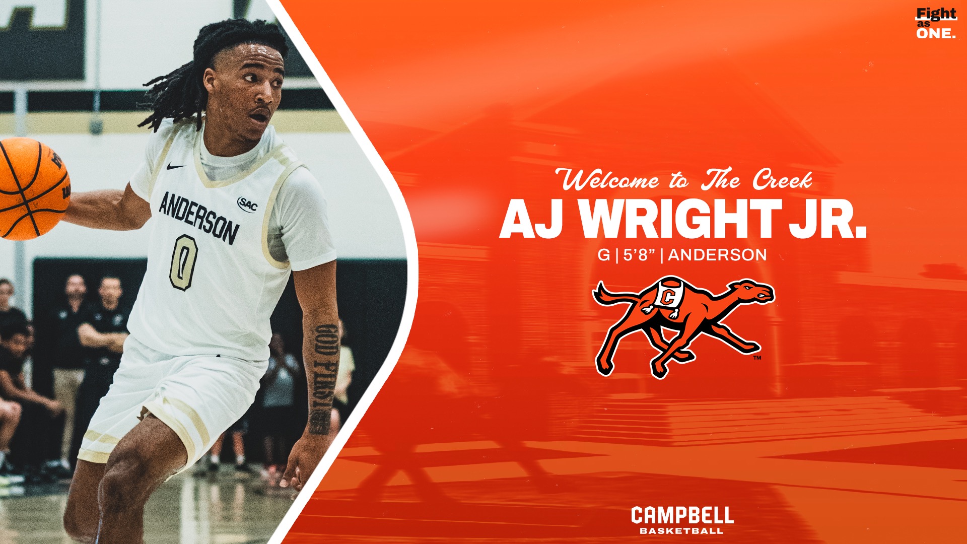 Graphic with a photo of AJ Wright Jr. 