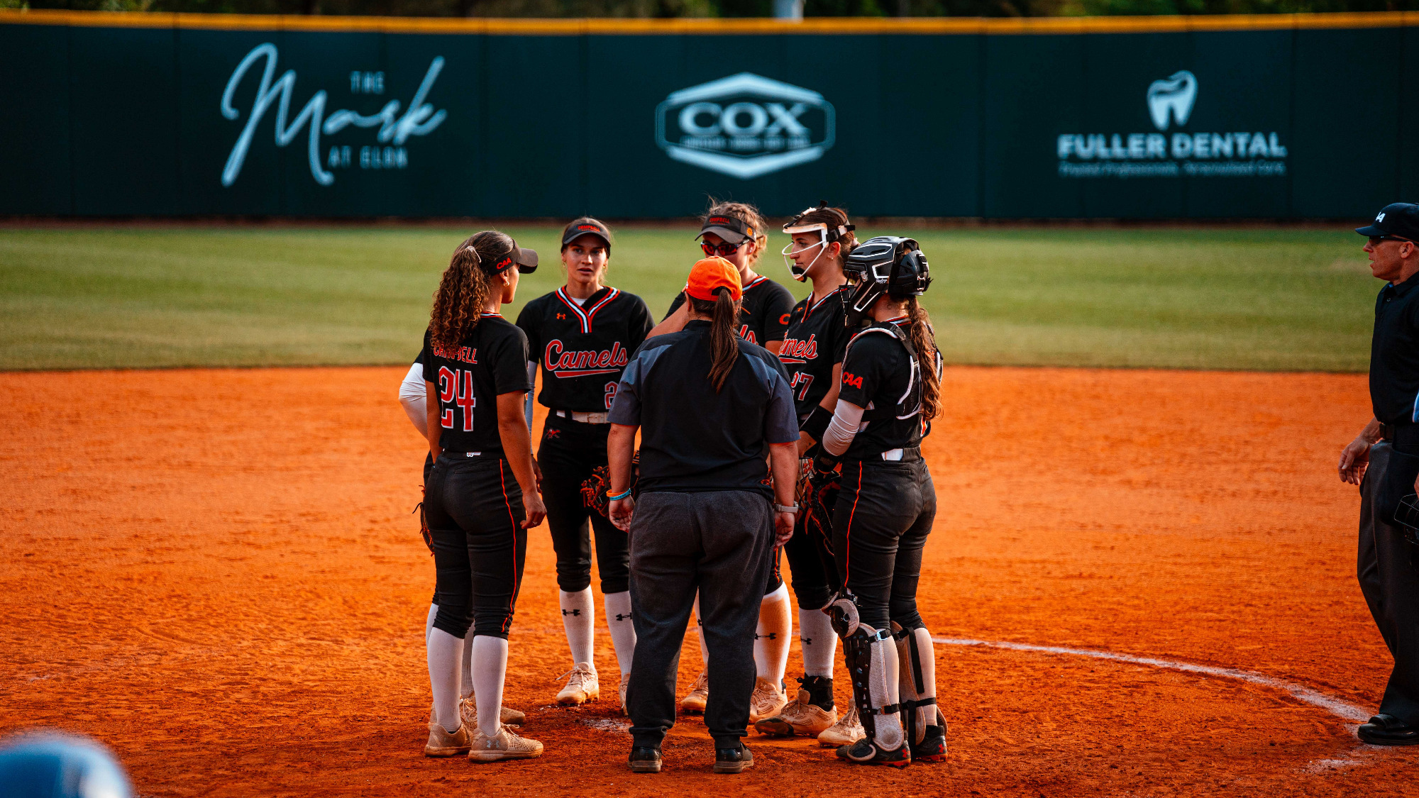 Softball Team Huddle