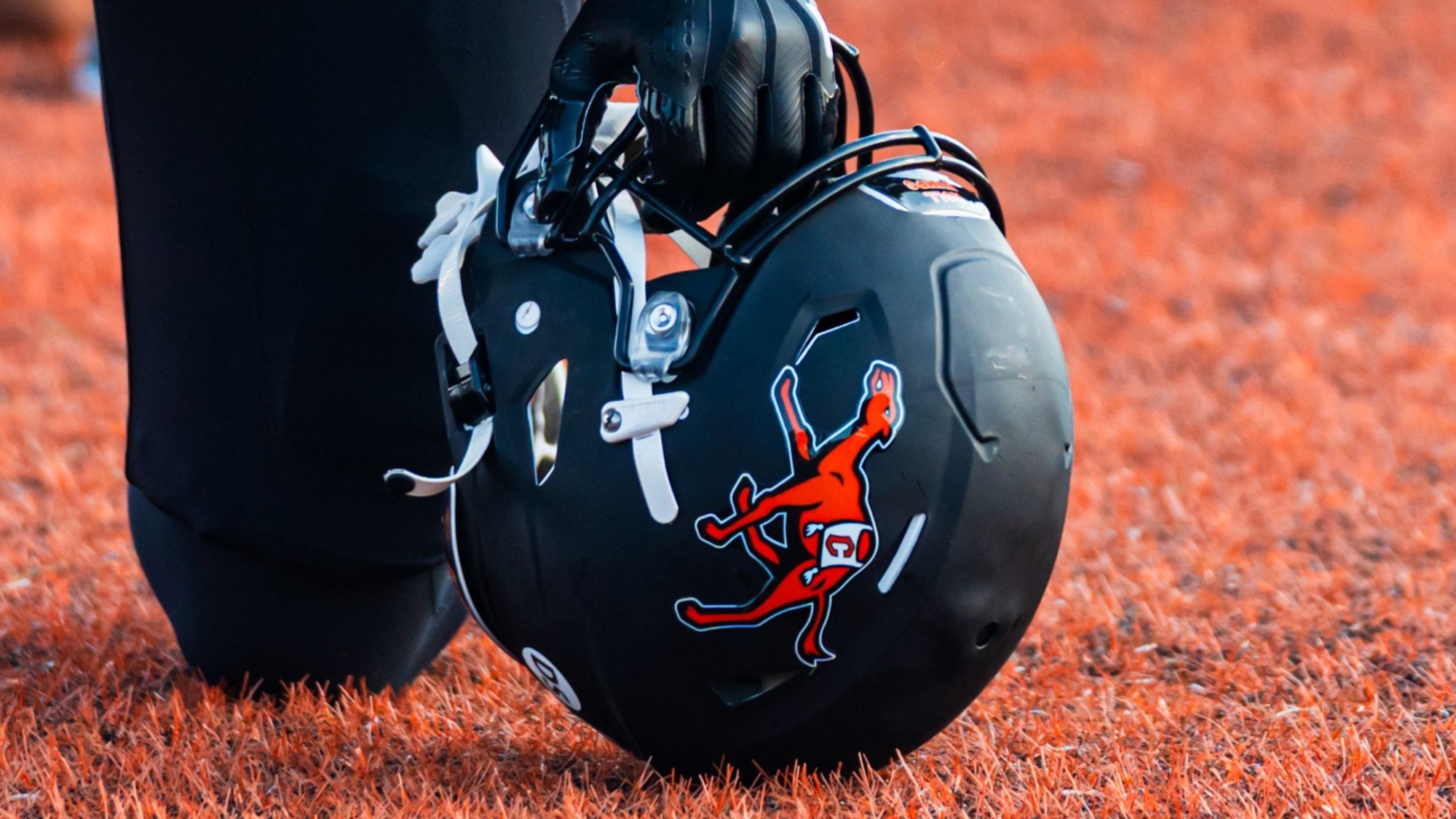Campbell Football helmet