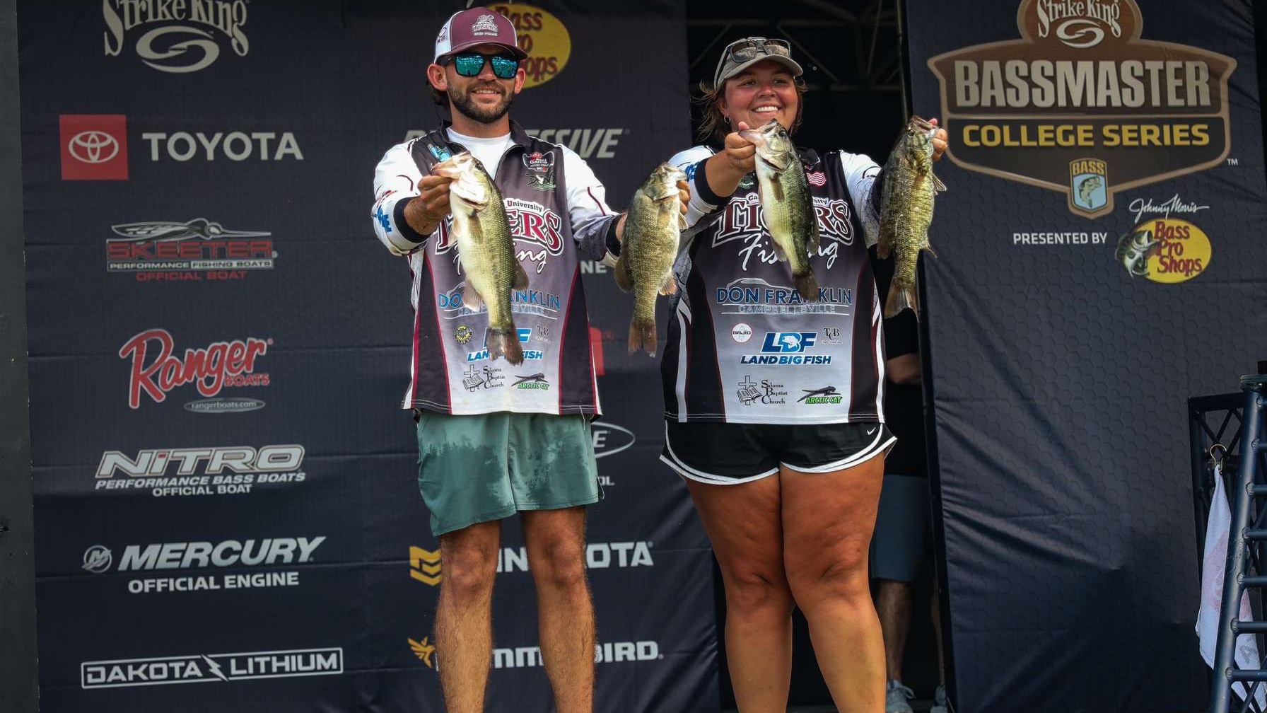 Morgan Miracle and Jacob Thornbury on stage