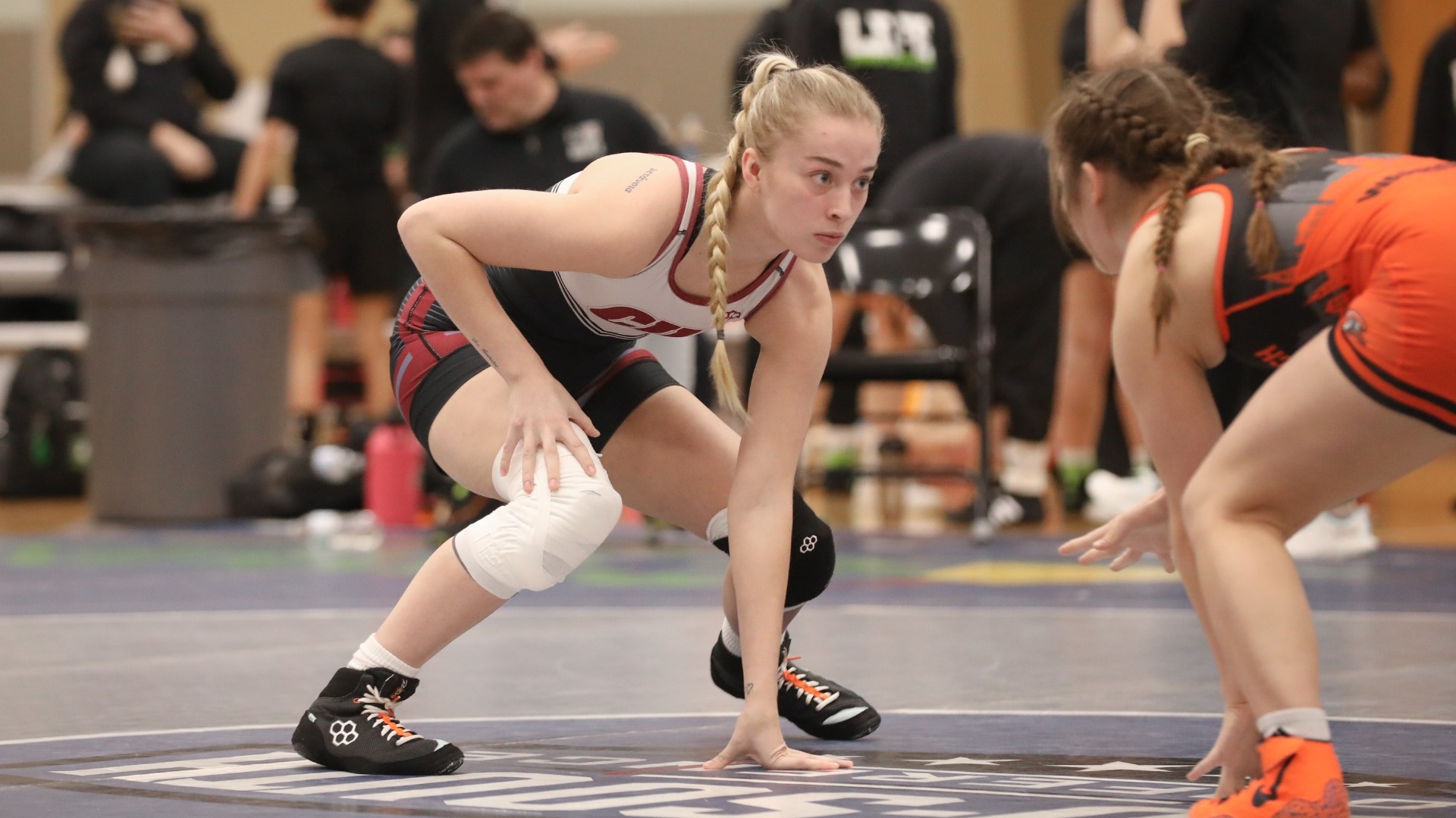 Josie Davis on the mat