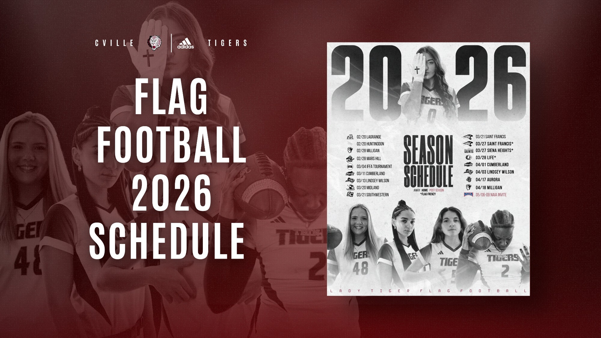 FLAG season schedule graphic