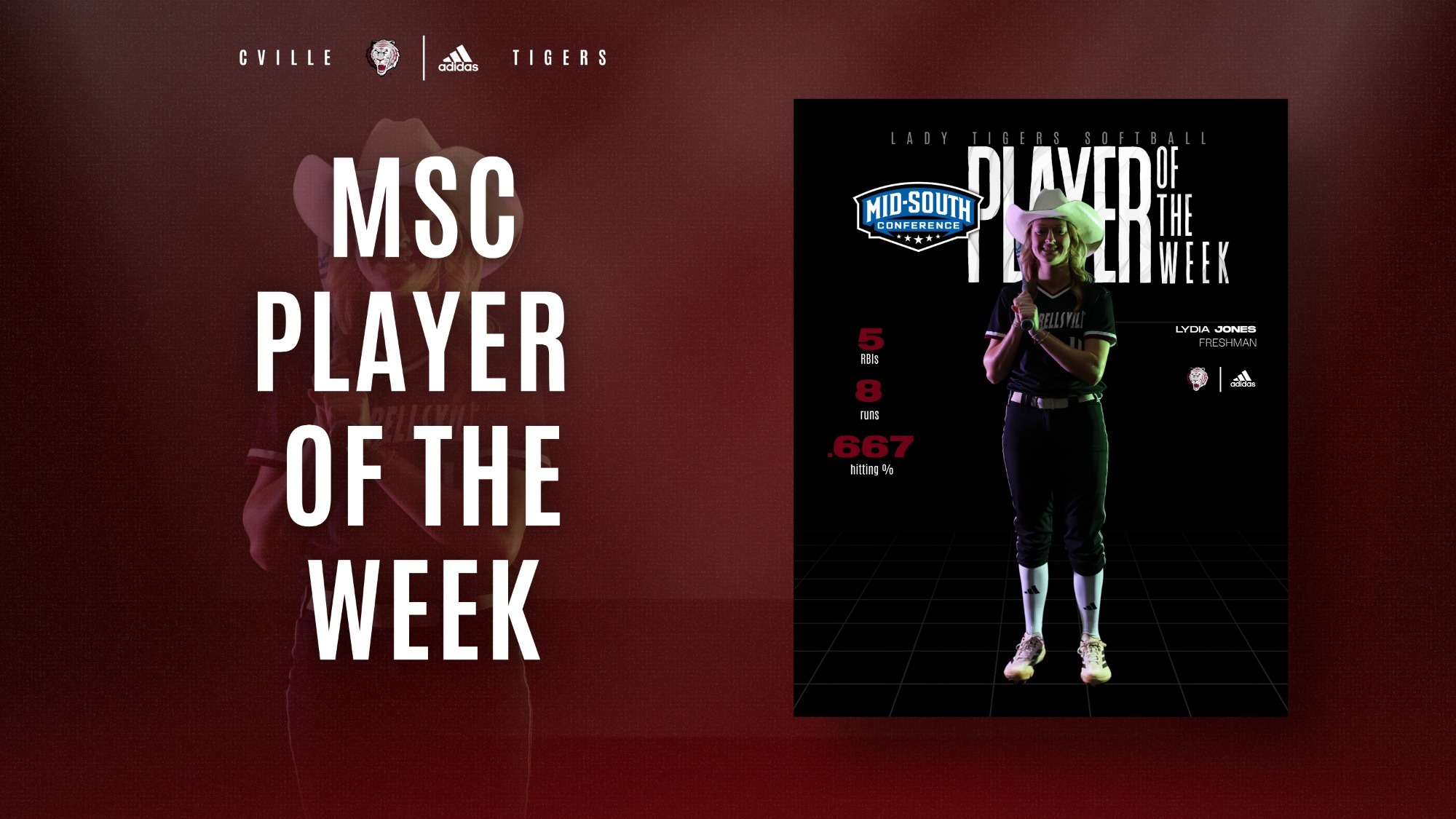 Lydia Jones MSC player of the week