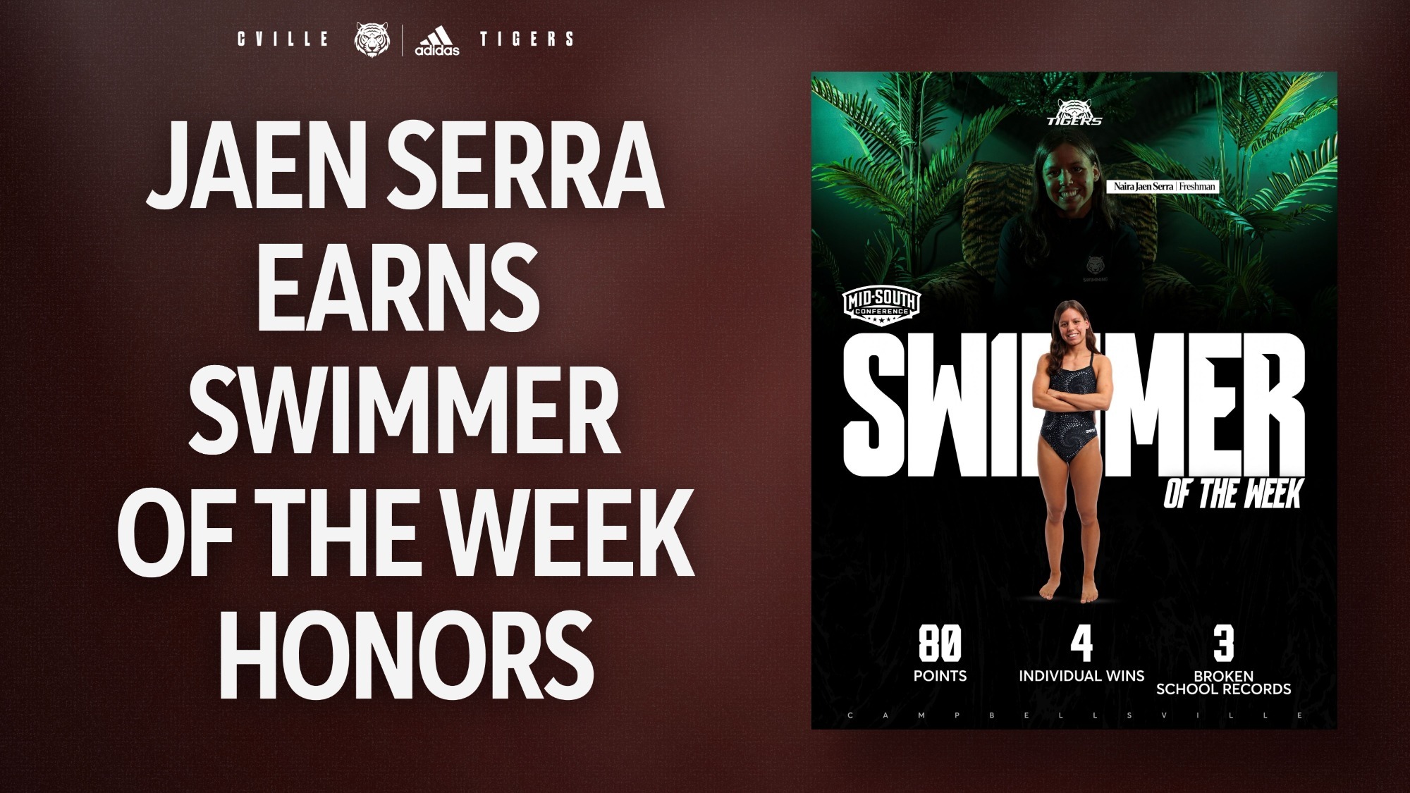 naira earns swimmer of the week