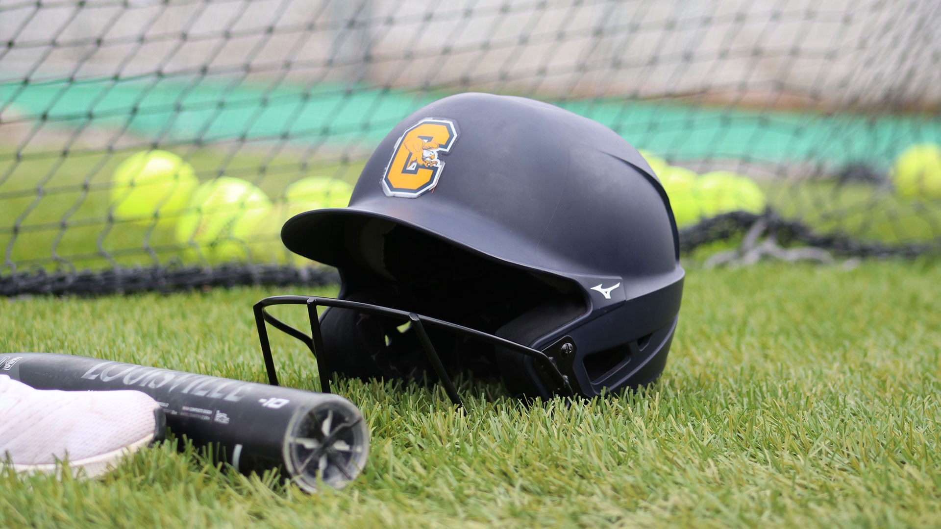 Softball Helmet on the Ground