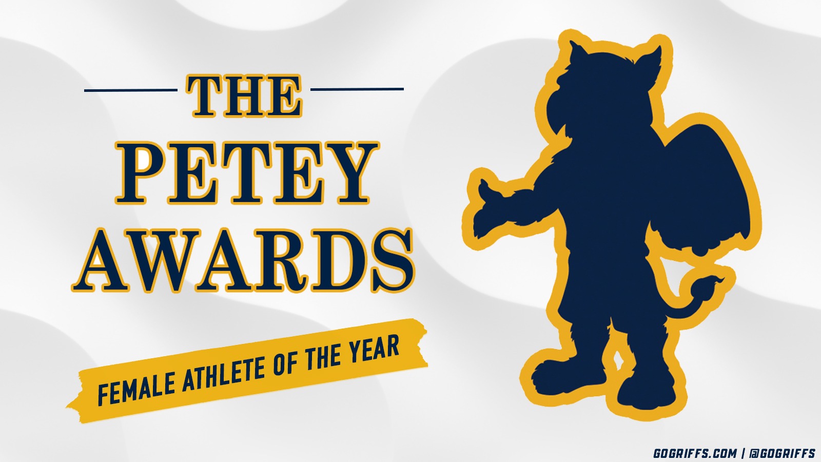 Petey Awards Female Athlete of the Year graphic