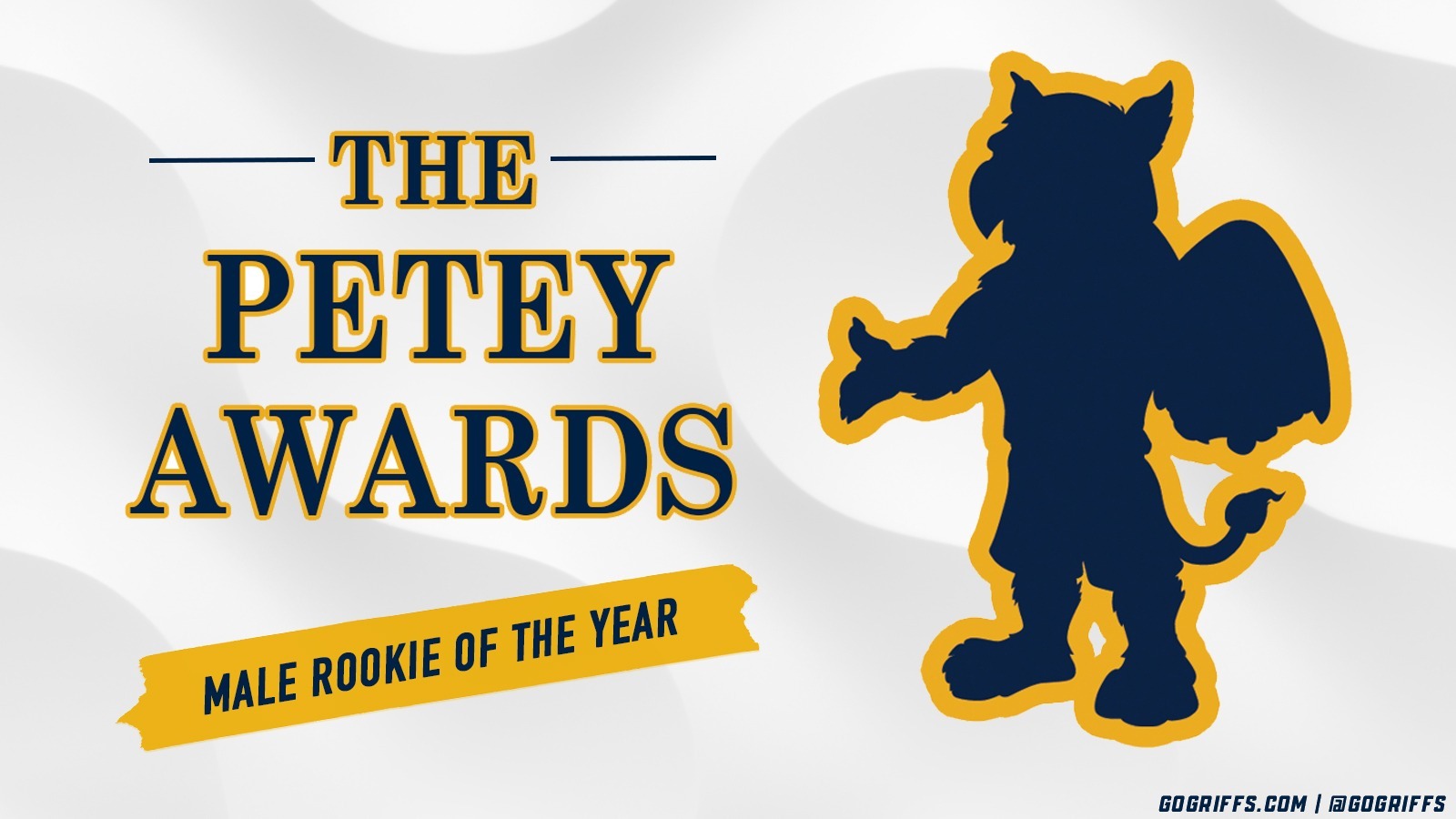 Petey Awards Male Rookie of the Year award graphic